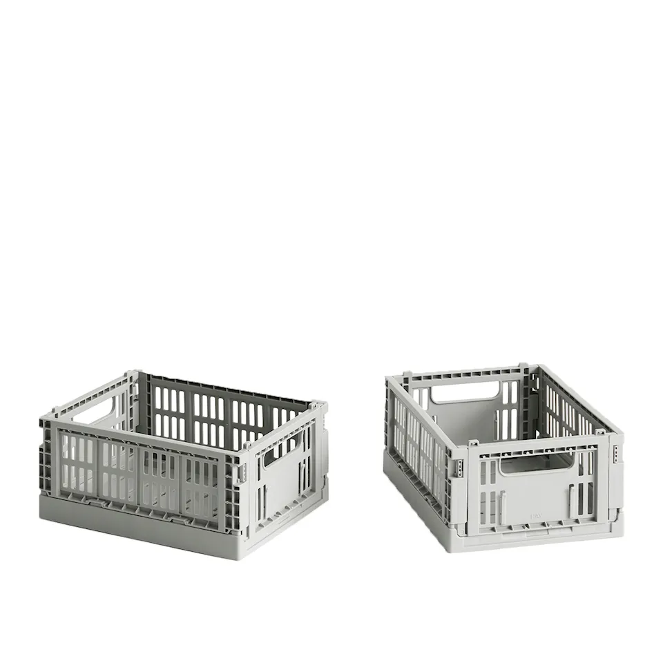 Colour Crate Mini Set of 2 Light Grey