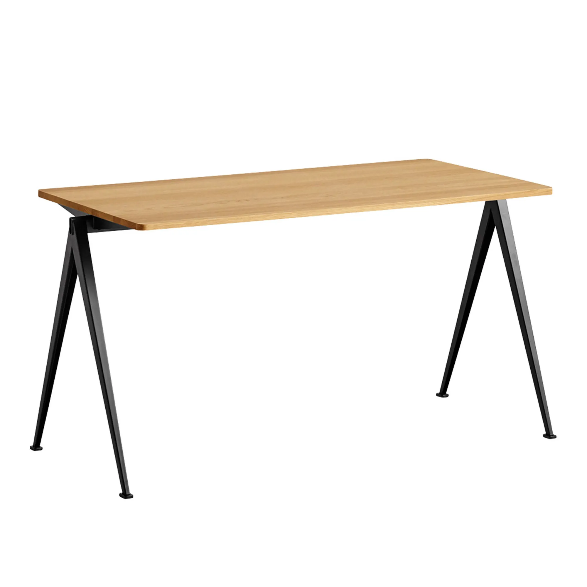 Pyramid 01 table 65x140 cm black powder coated steel - 1