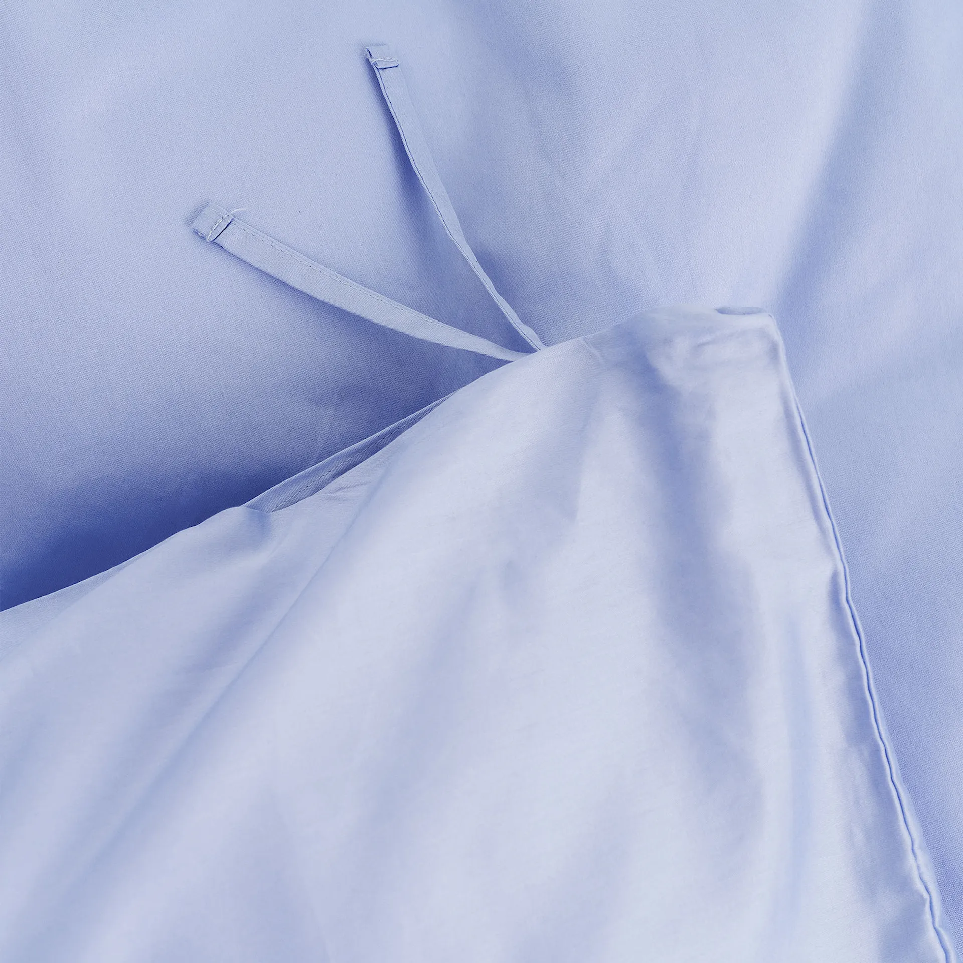 Cotton Sateen Duvet Covers Solid Evening Blue - TEKLA - NO GA