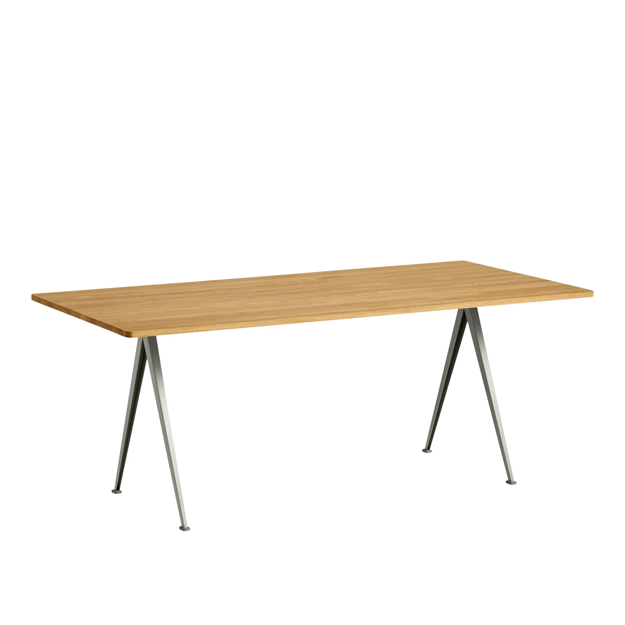Pyramid 02 table 85x190 cm beige powder coated steel - 1