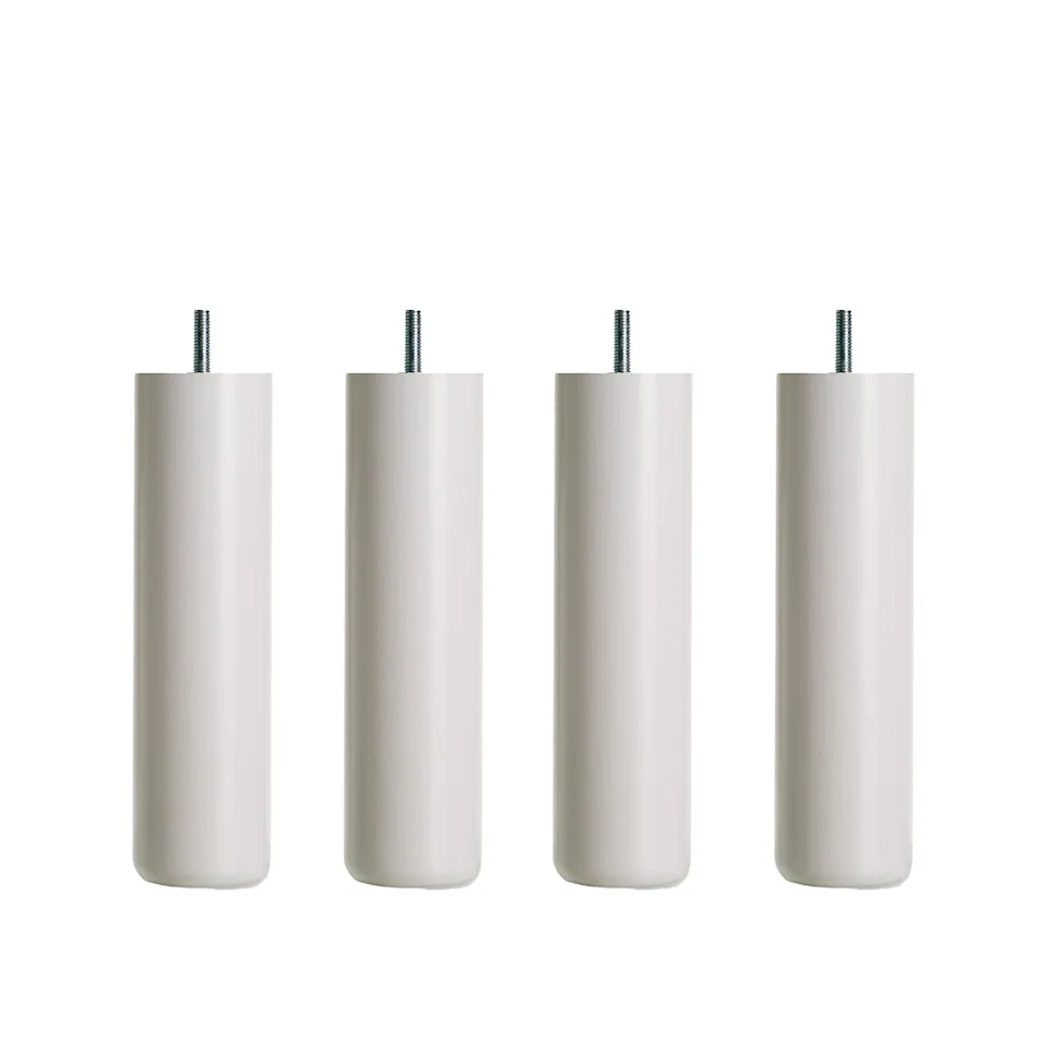 DUX Bed legs Round White 4-pack