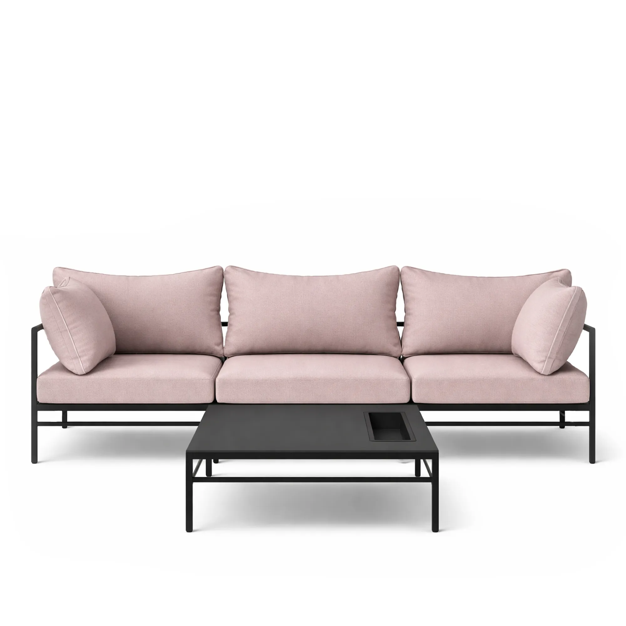 Rivage 3-seater outdoor sofa & Rivage outdoor coffee table - 1