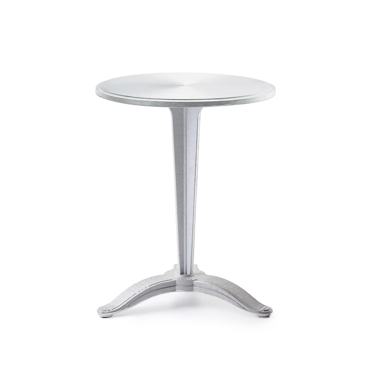 Table Calais - Big Foot Ø 65 Nature/Black Lacquered Aluminium