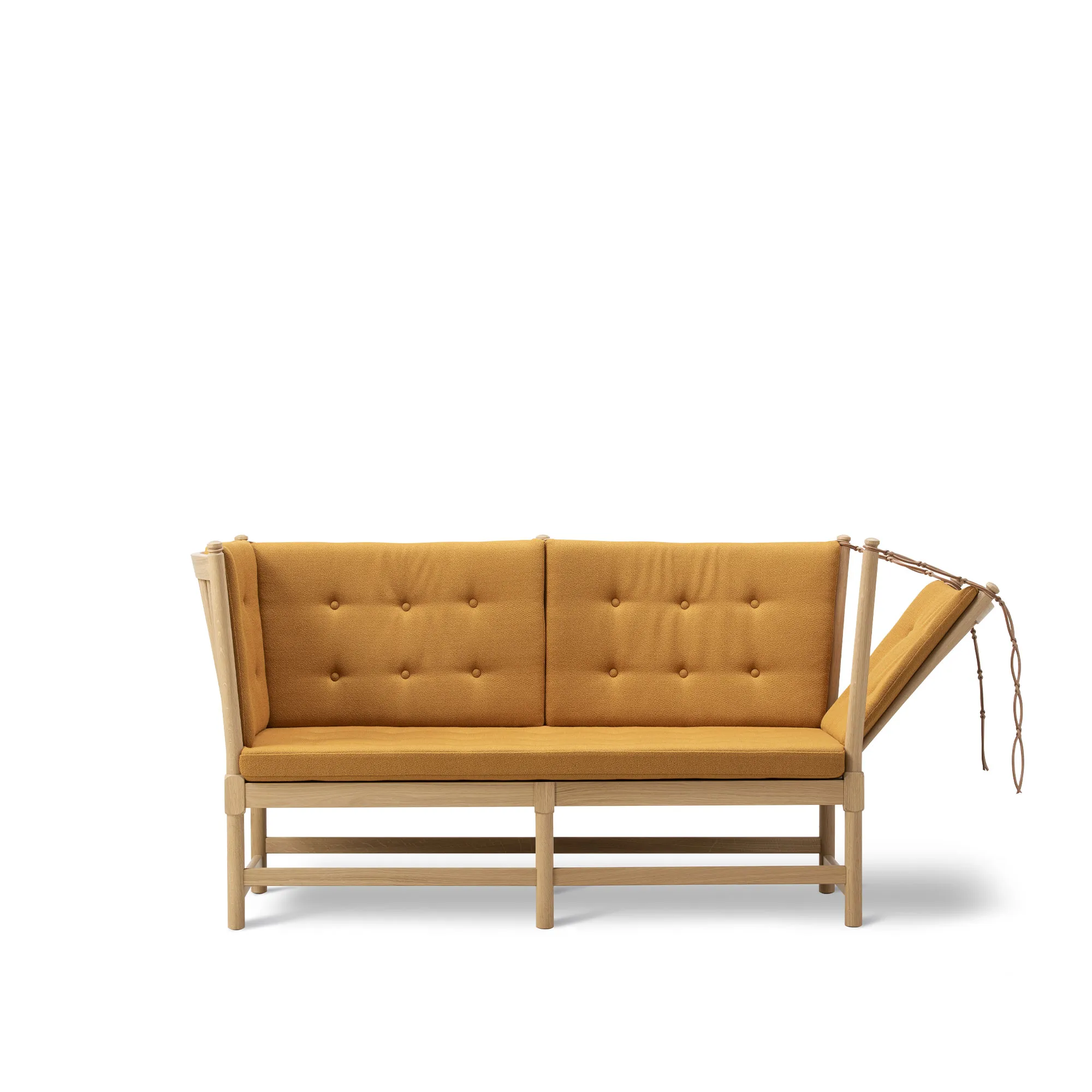 The Spoke-Back 2-Seater Sofa Soaped Oak - 1