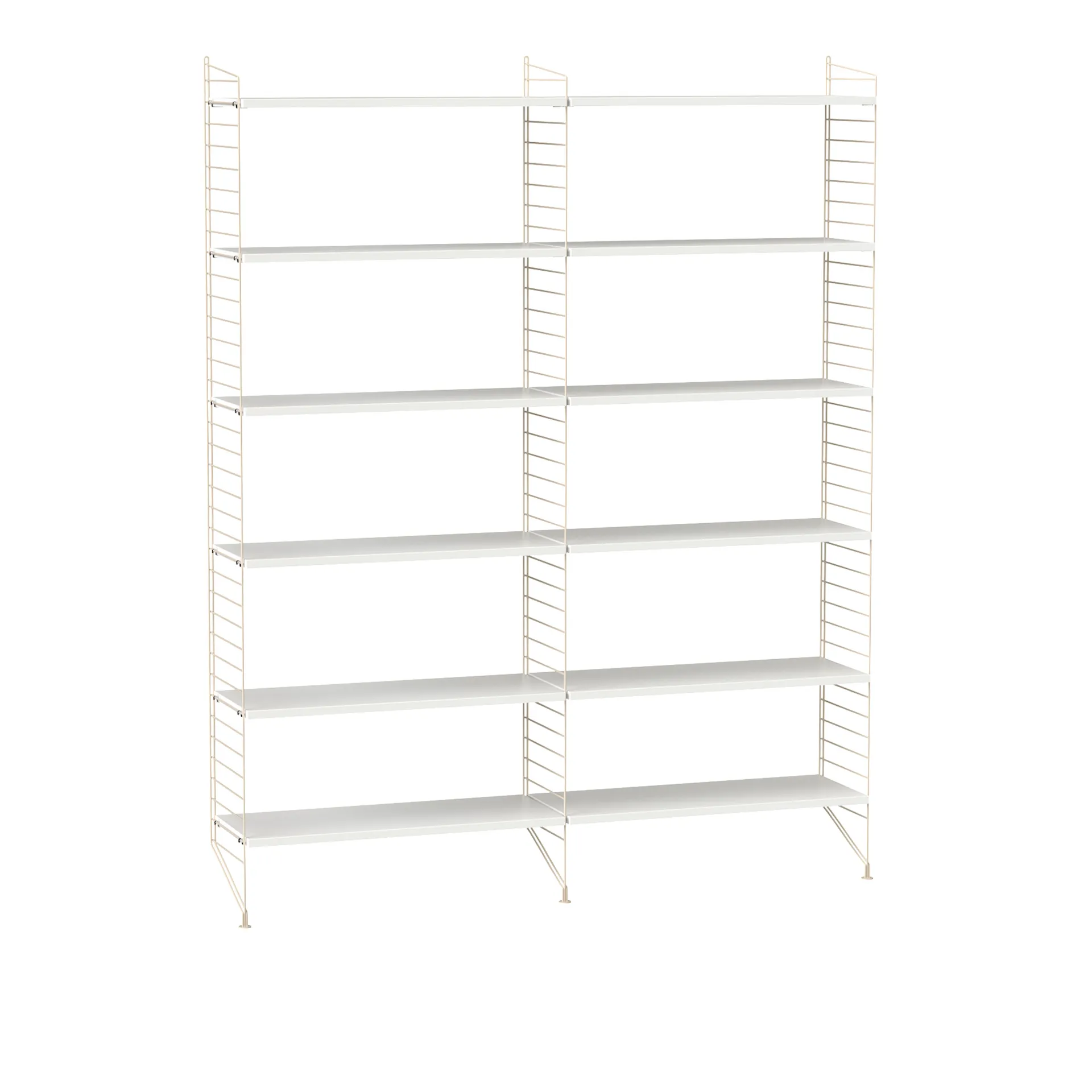 Living room shelving system A - String - NO GA