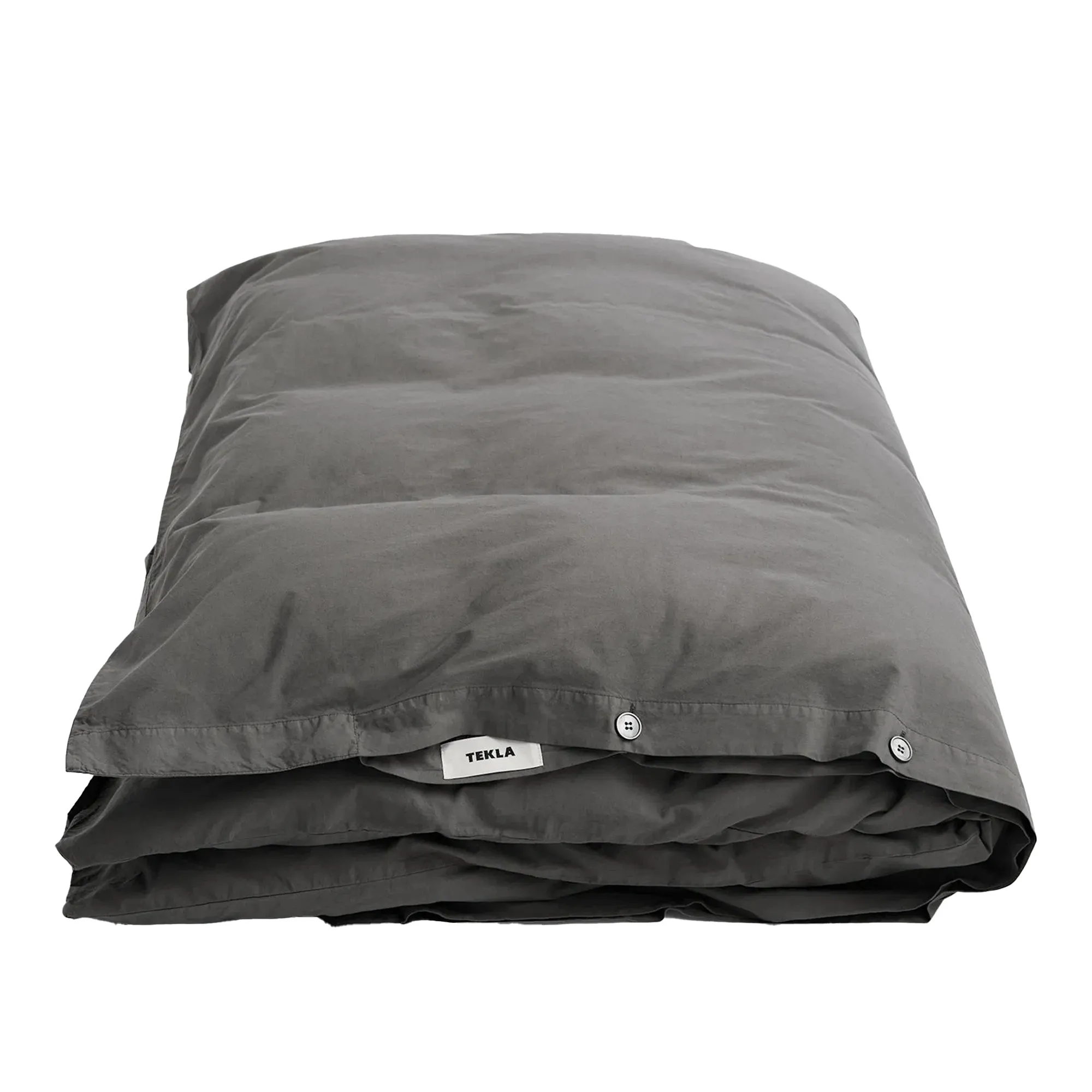 Percale Solid Dark Taupe Duvet Cover - 1