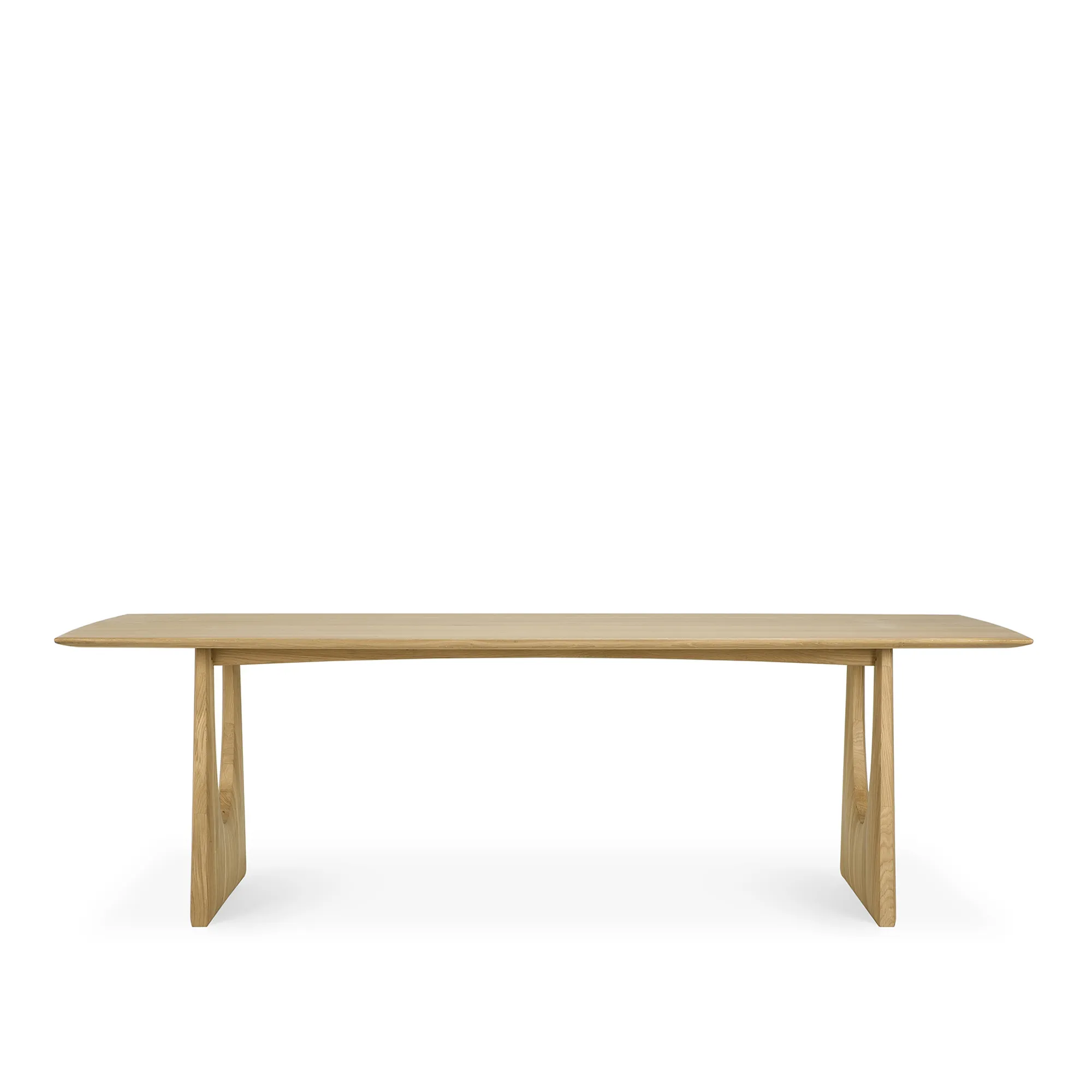 Geometric Dining Table Oak - 1