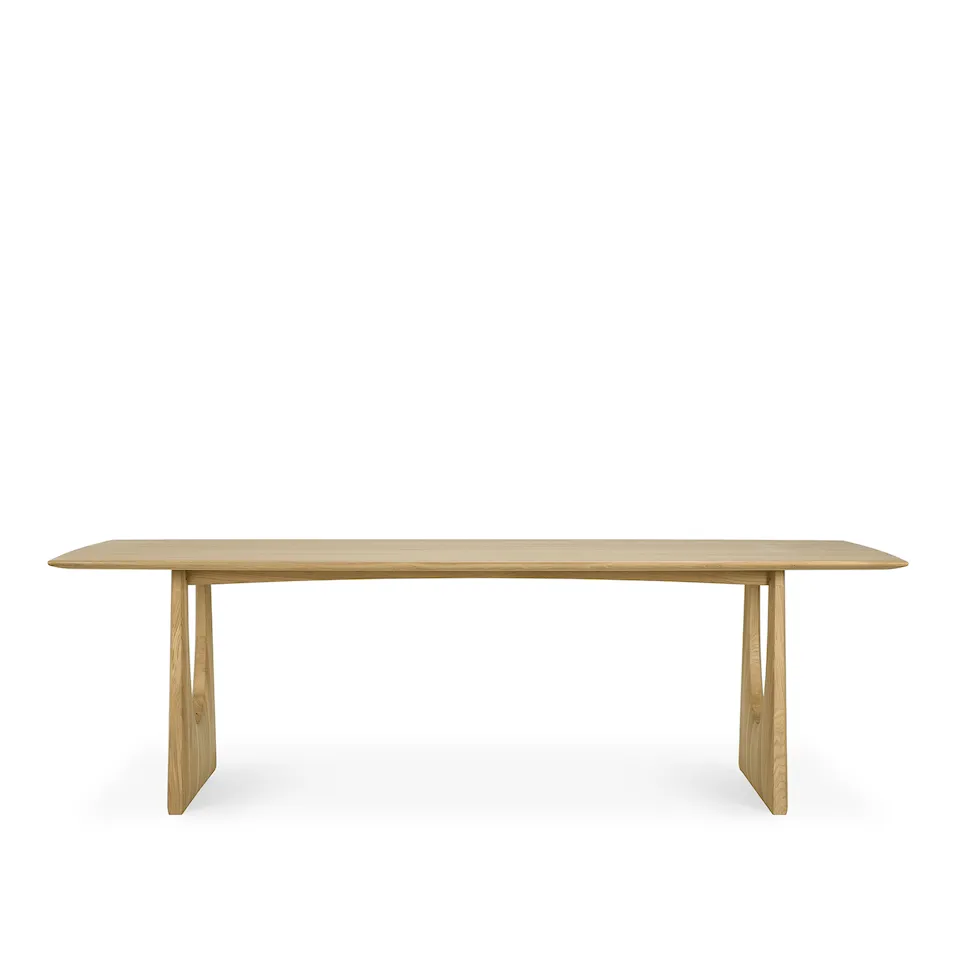 Geometric Dining Table Oak 250x100 cm