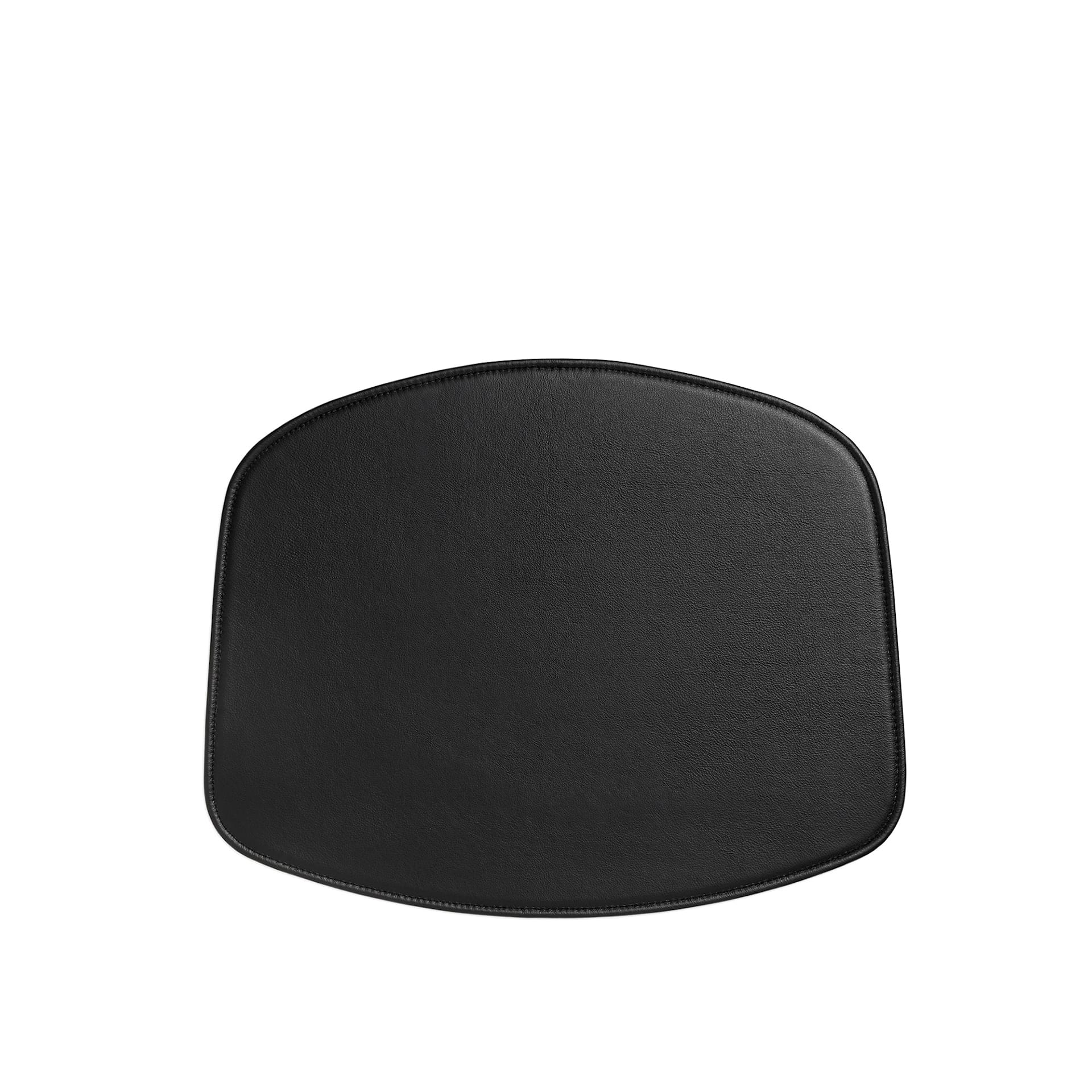 Seat Pad About A Chair Leather Black - Uten Armlene - HAY - NO GA