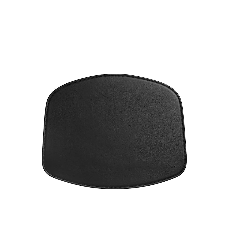 Seat Pad About A Chair Leather Black - Uden armlæn