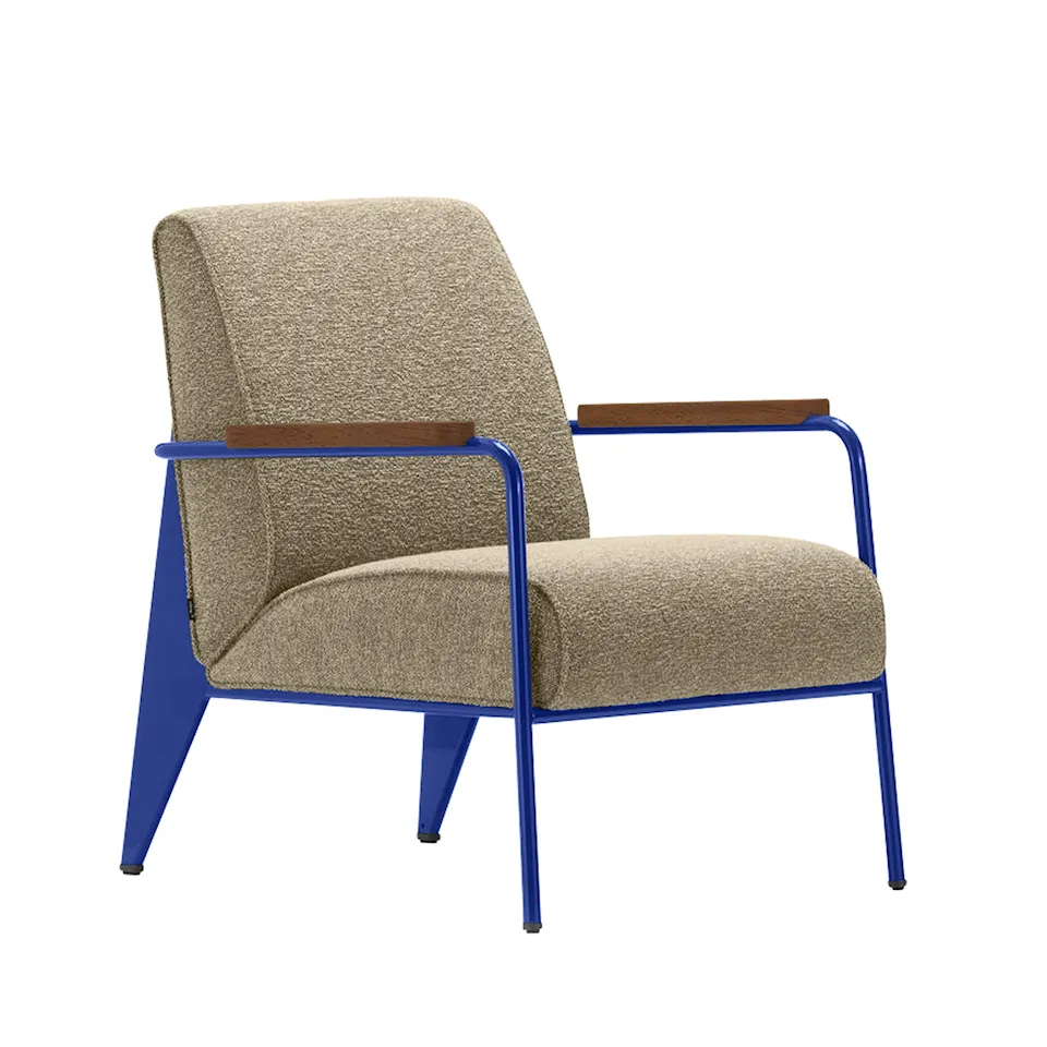 Fauteuil de Salon nojatuoli Prouvé Bleu Marcoule