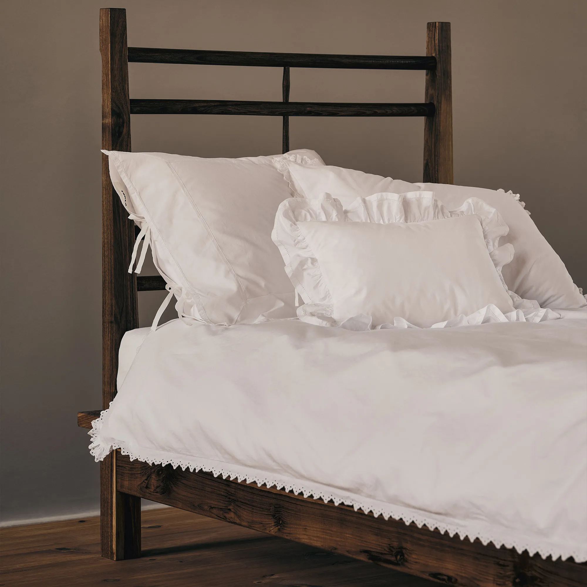 Broderie Anglaise Elodie Broken White tyynyliina - 8