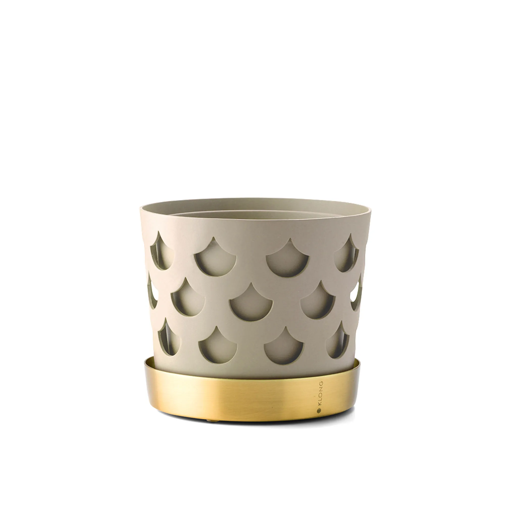 Trio Flower Pot Drop - Beige - 1