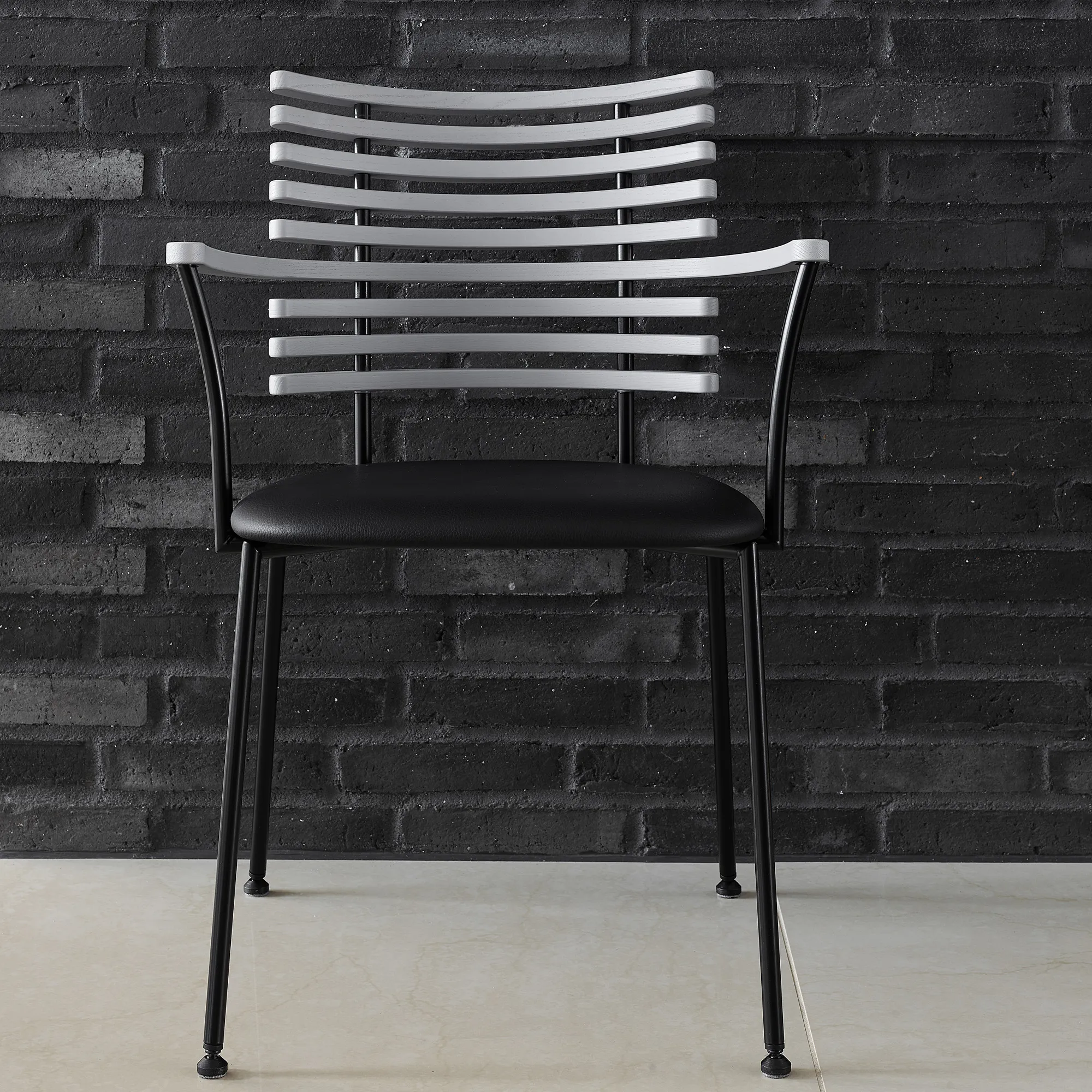 Tiger Armchair - Black Powder Coated Legs - 7