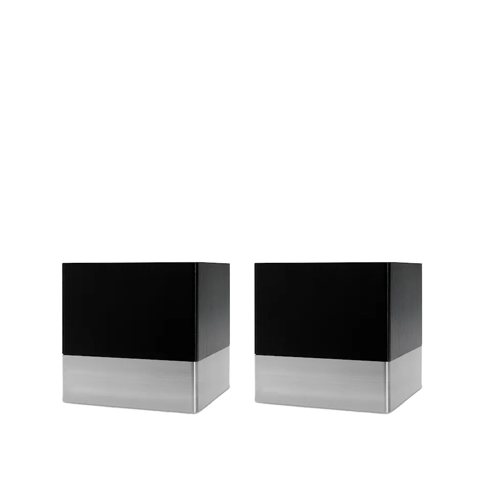Cubic Legs 12 x 12 cm, Black, 2-pack