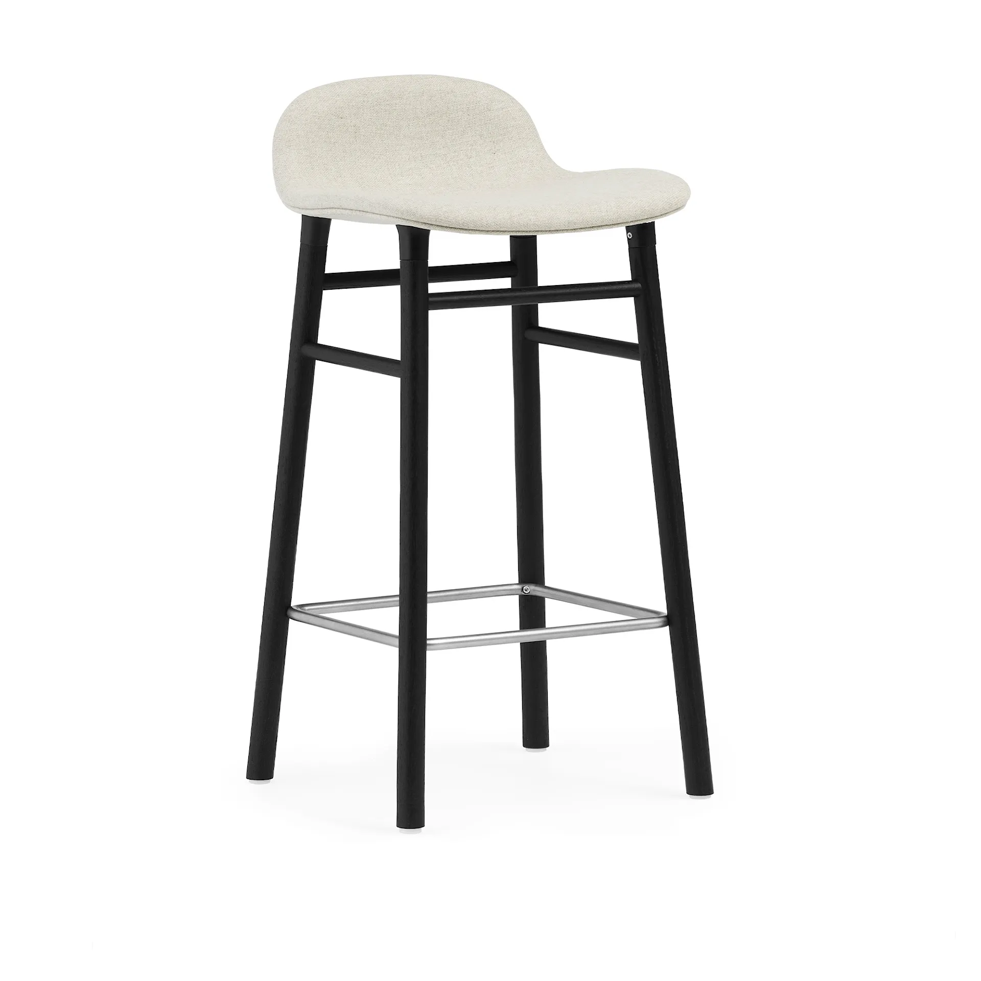 Form Barstool 65 cm Full Upholstery Black Oak - Normann Copenhagen - NO GA