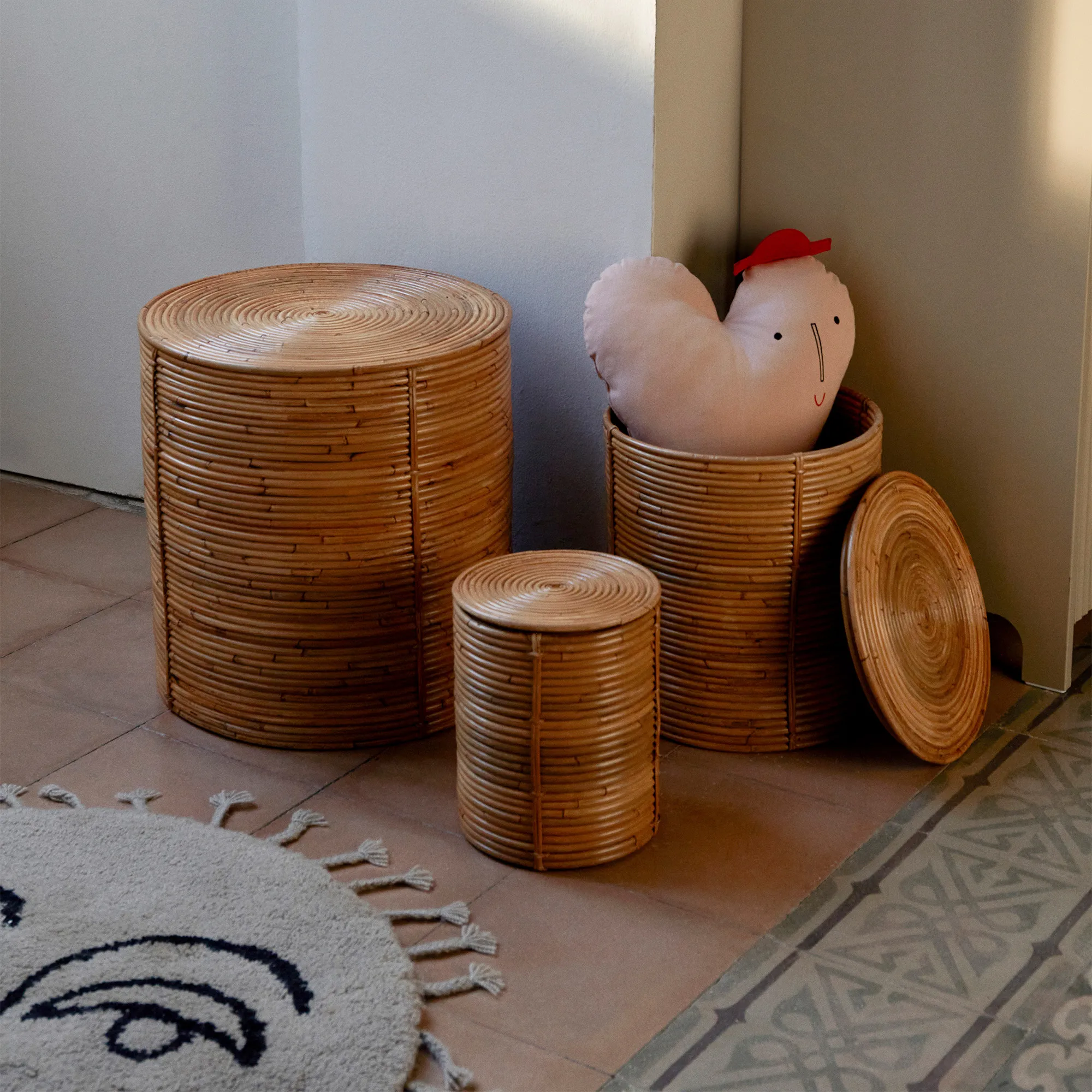 Column Baskets Set of 3 - 3