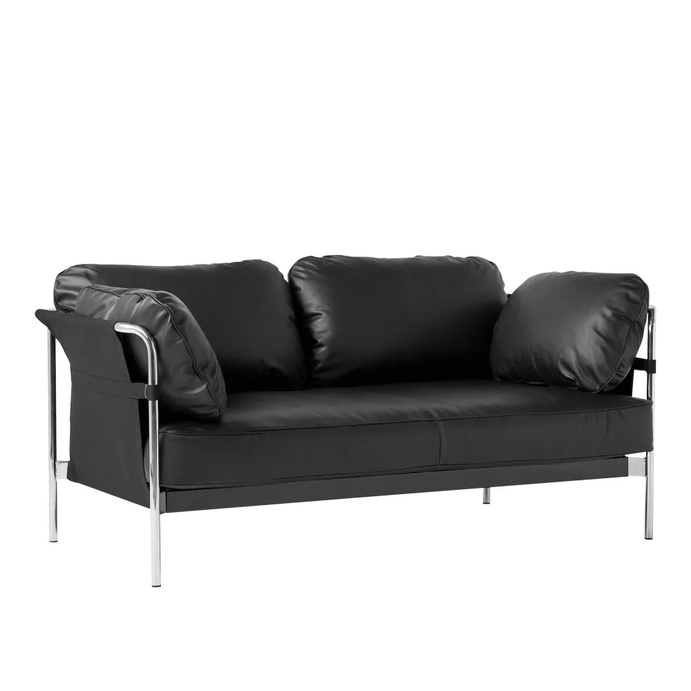 Can 2-zitsbank Chrome/Black - 1