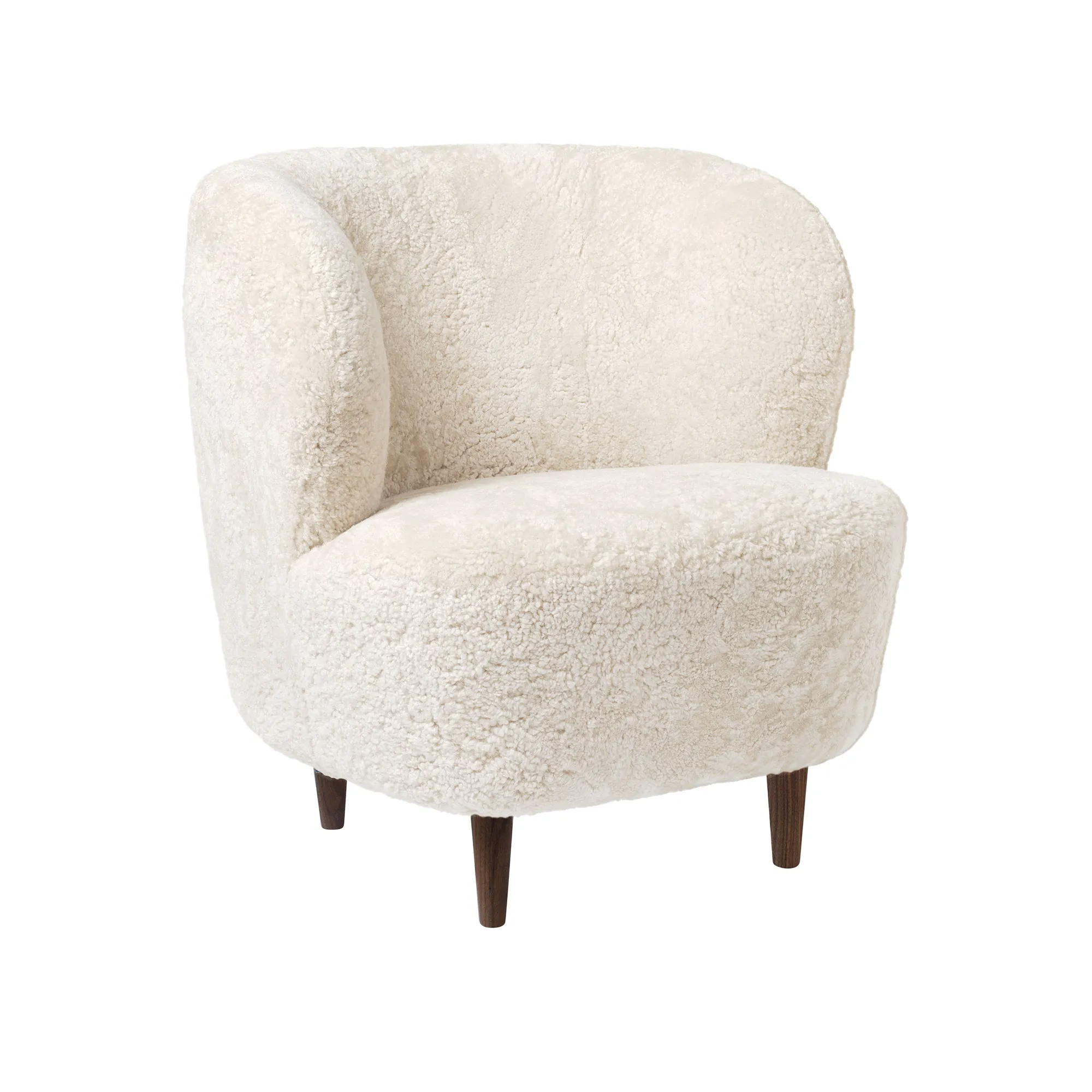 Stay Lounge Chair Sheepskin American Walnut - 1