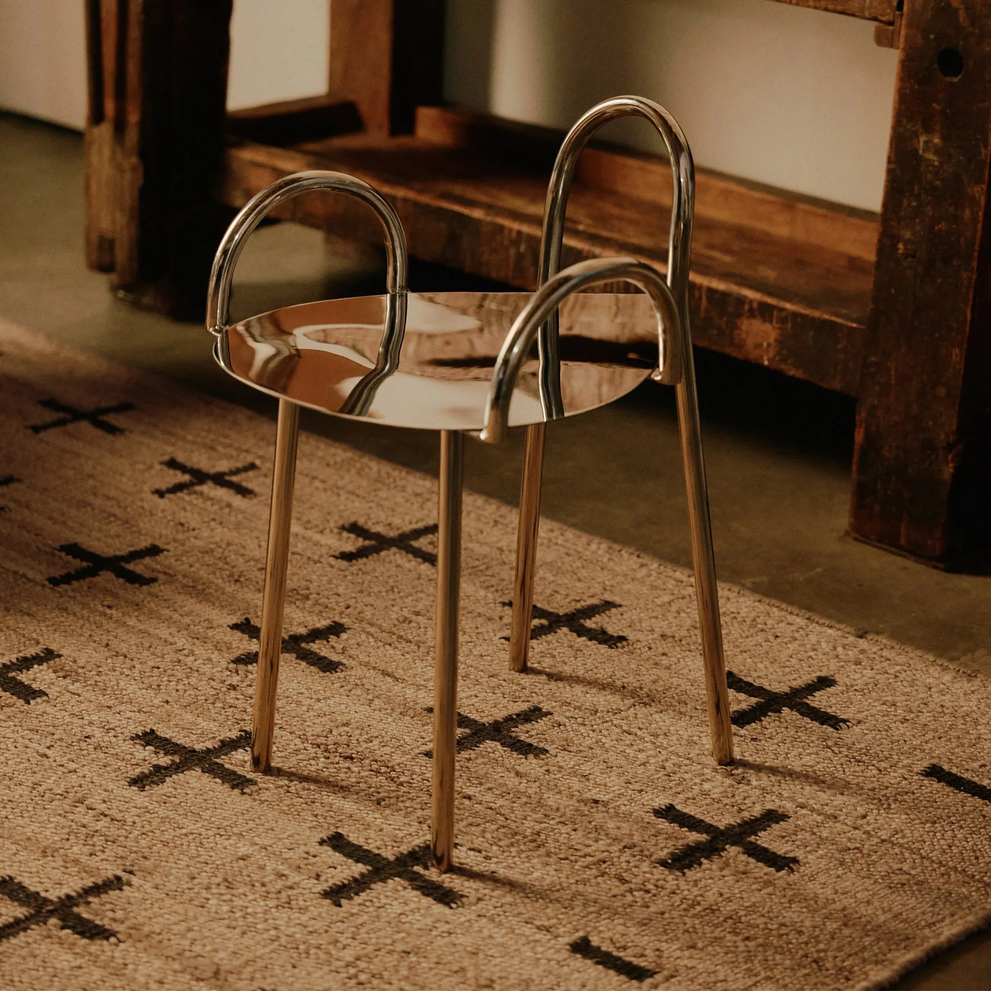 Jute Cross Black jute tapijt - 3