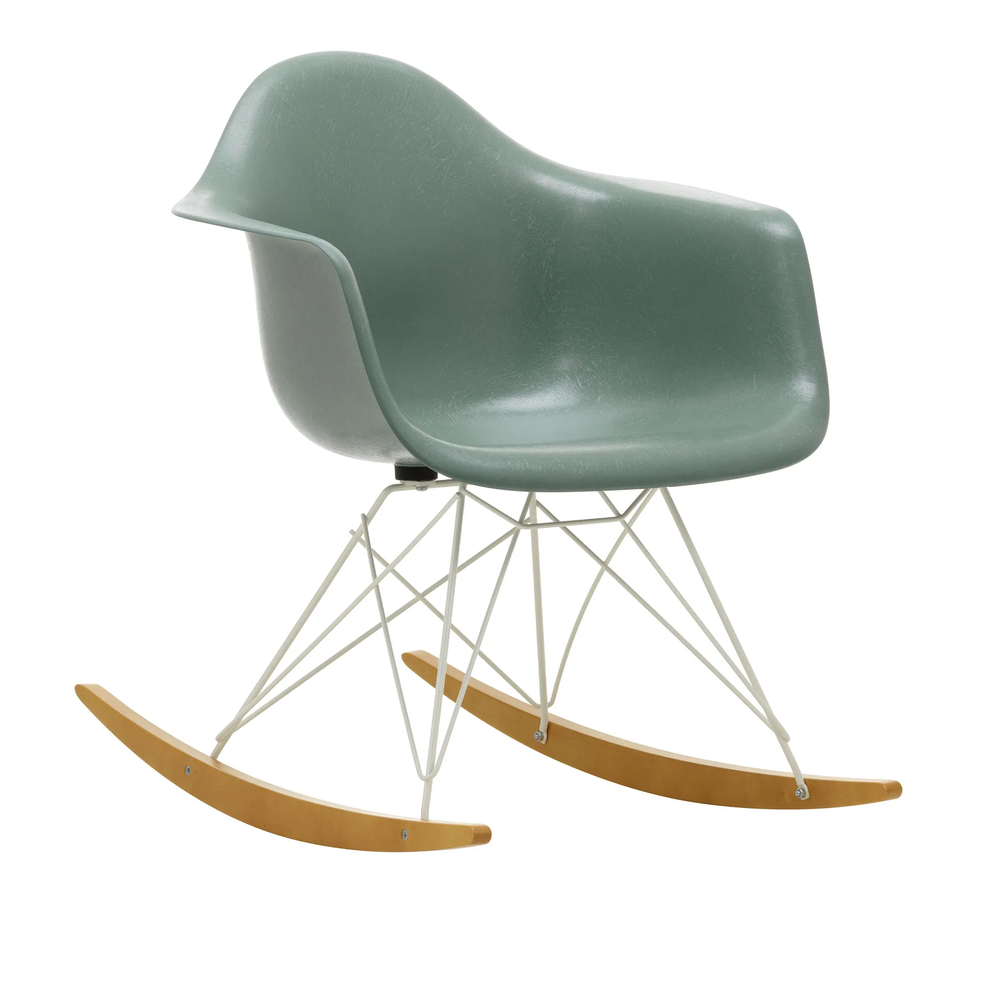 Eames Fiberglass Armchair RAR schommelstoel - 1