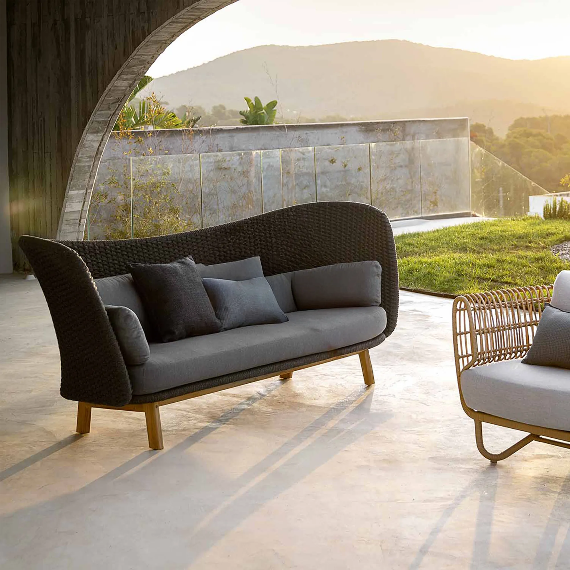 Peacock Wing 3-personers udendørs sofa - 3