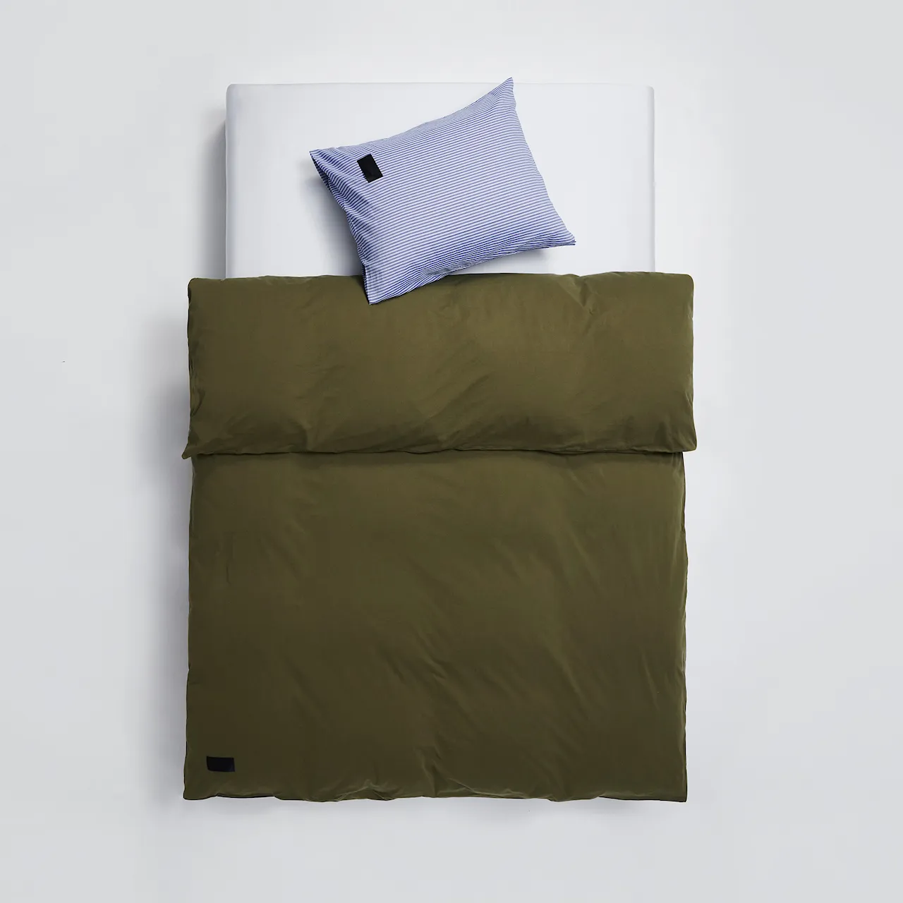 Nude Duvet Cover Jersey - Washed Army Green