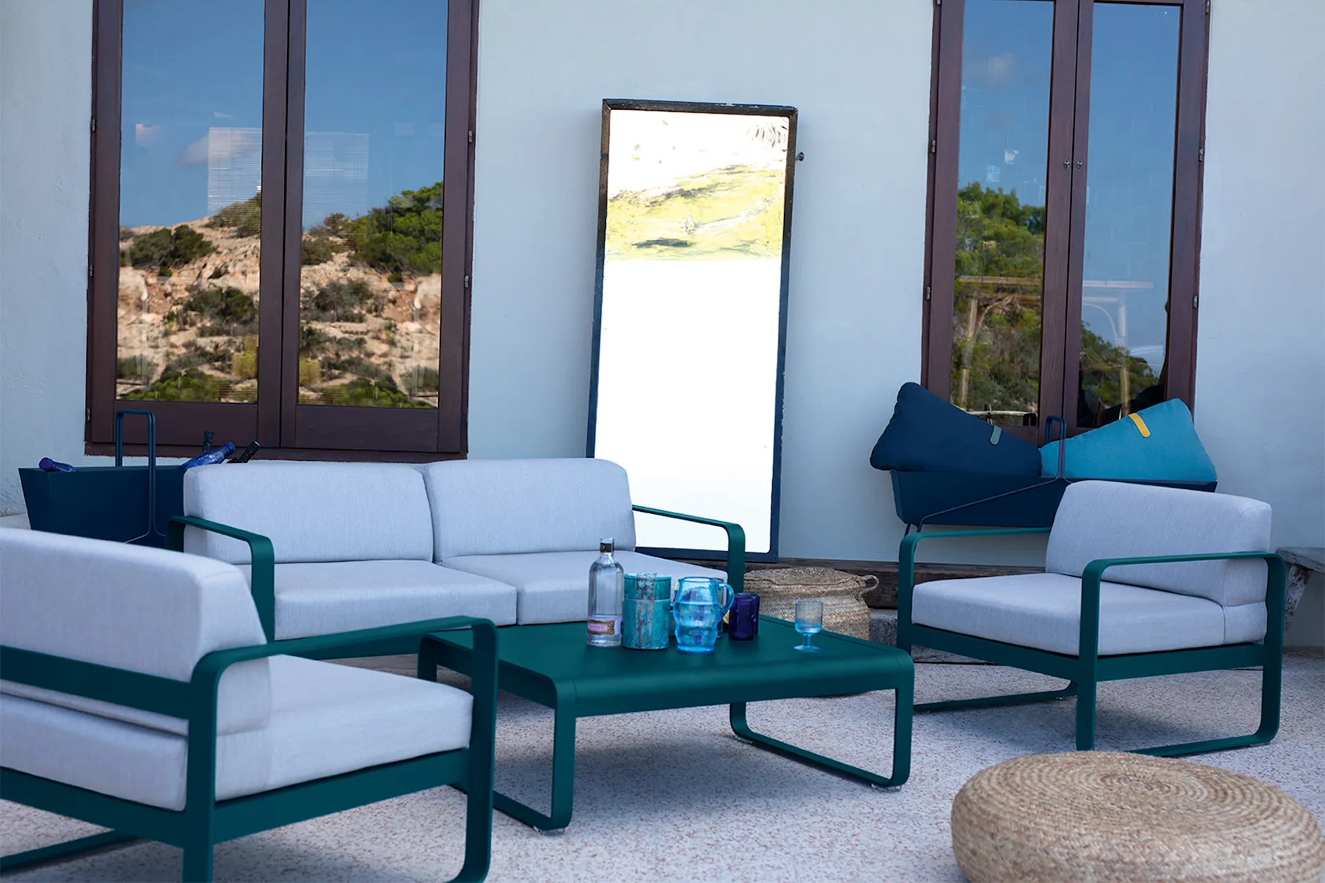Fermob bellevie 3 seater sofa discount