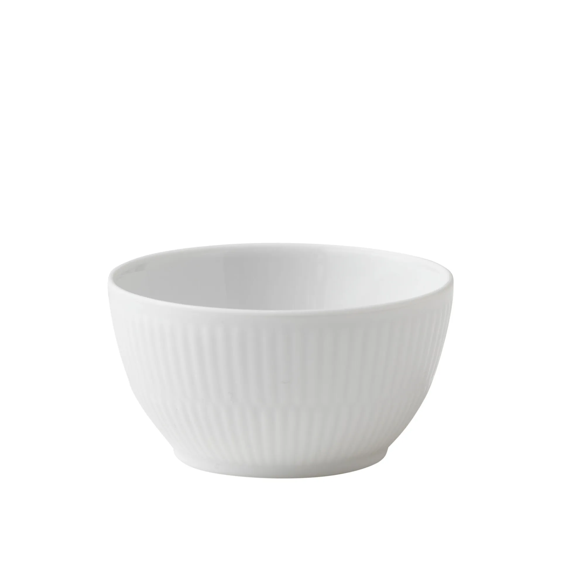 White Fluted Bowl 15 cl - Royal Copenhagen - NO GA