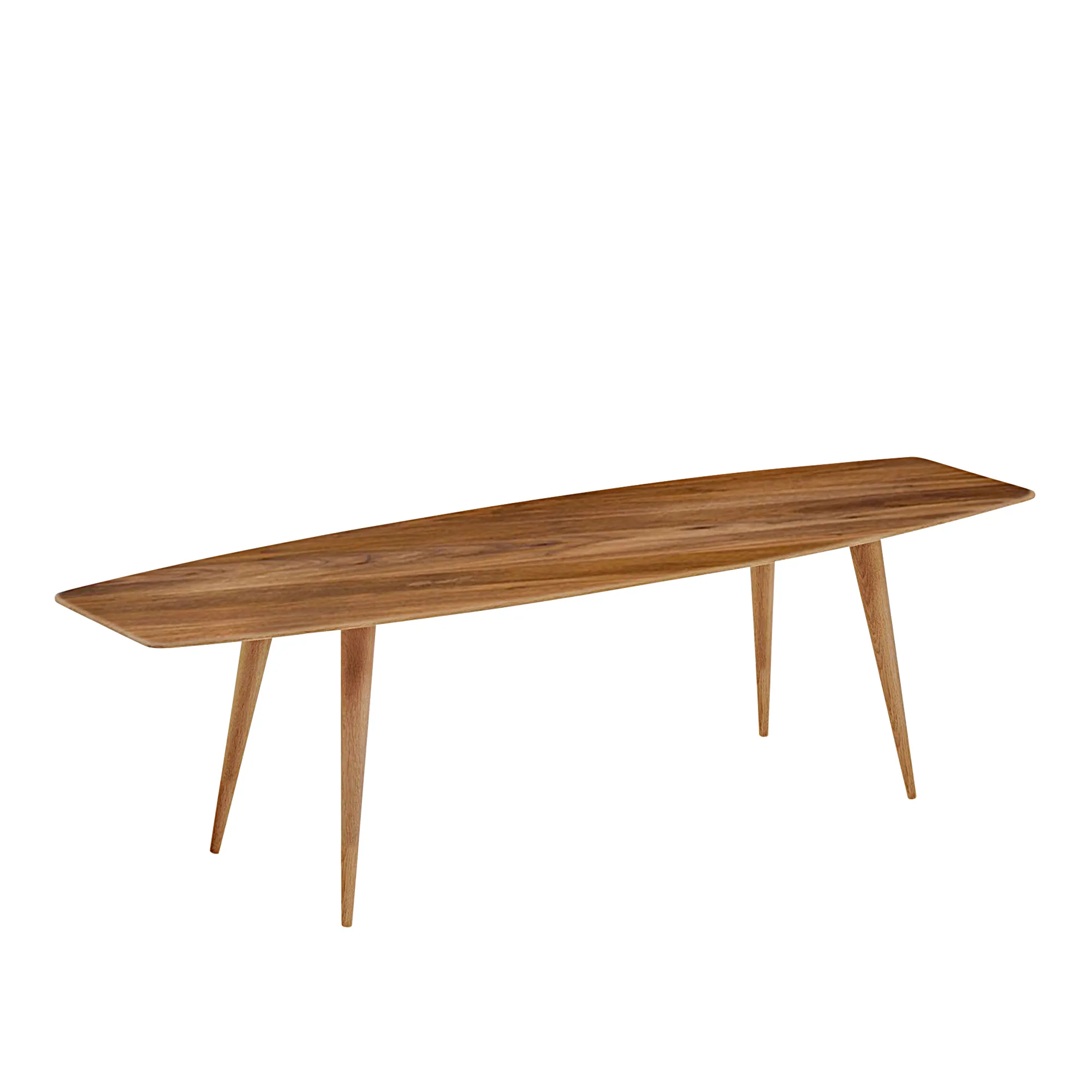 AK 2580-2582 Point Coffee Table - Walnut Oil - 1