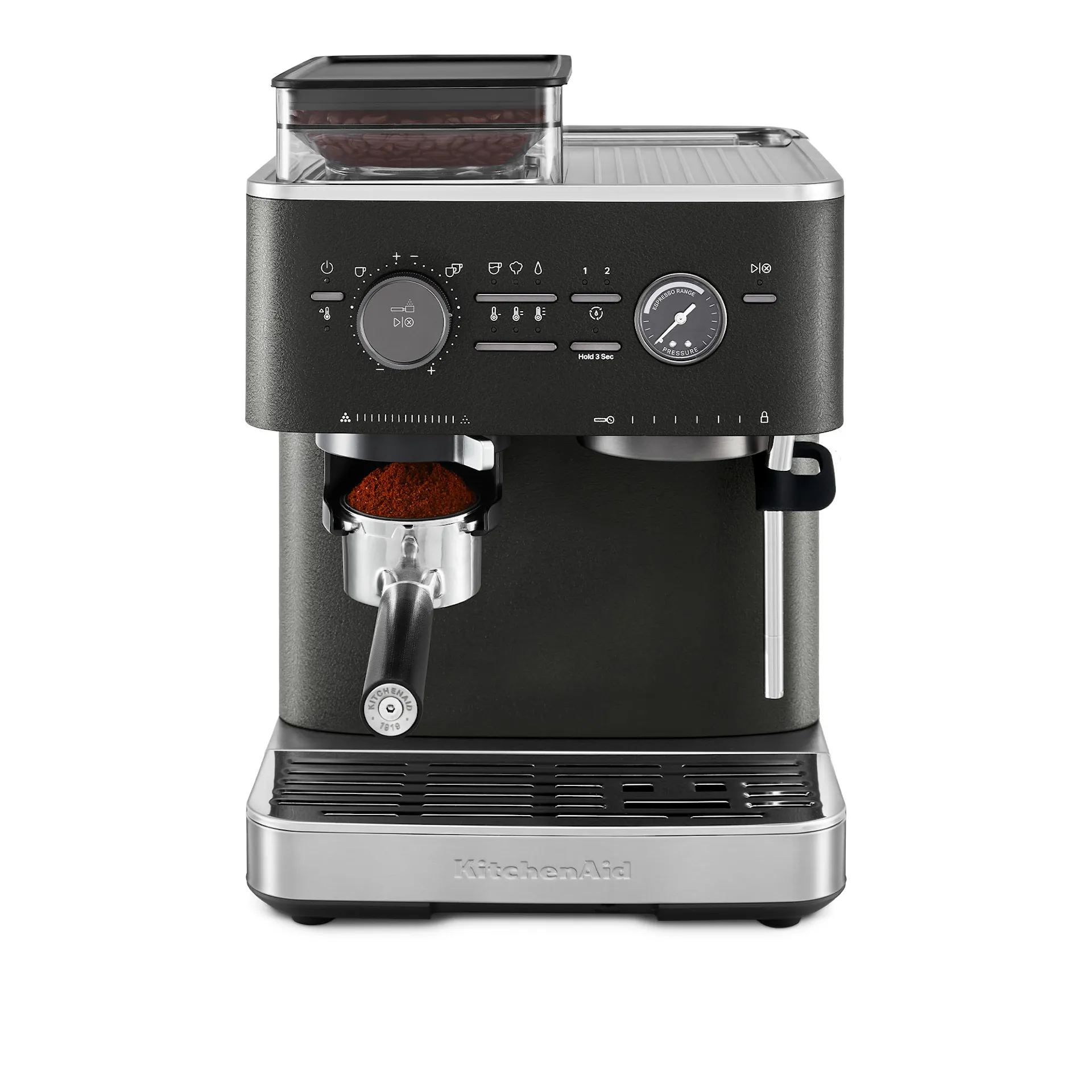 Semi-automatic espresso machine with grinder cast iron black 5KES6551EBK - KitchenAid - NO GA