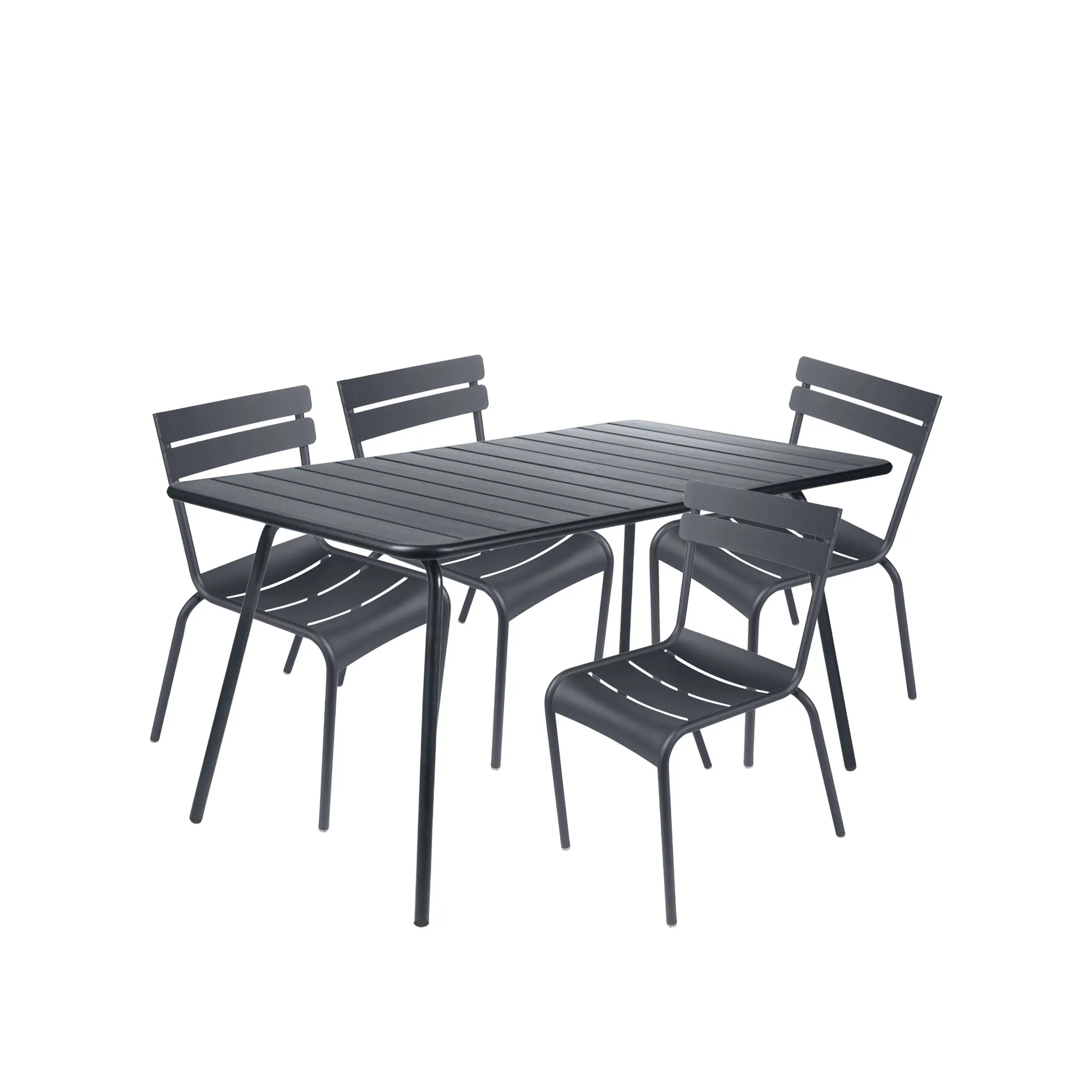 Luxembourg Dining Set Table 143 x 80 cm & 4 Chairs - 1