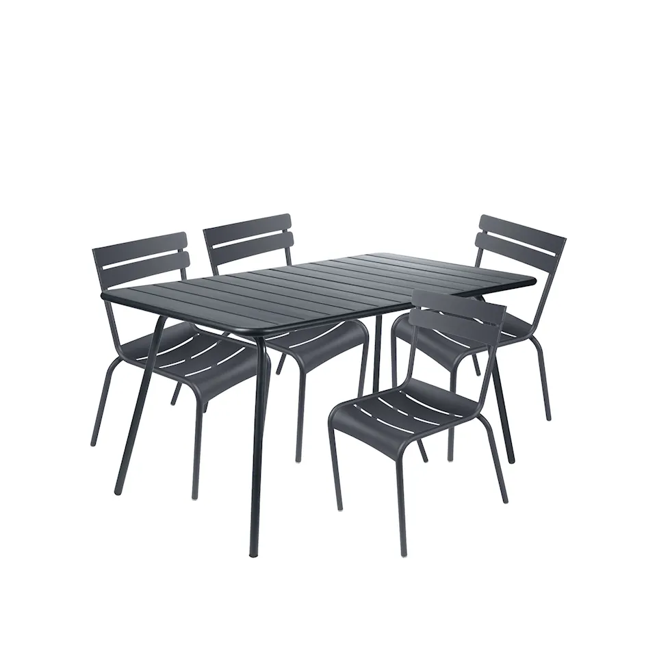 Luxembourg Dining Set Table 143 x 80 cm & 4 Chairs