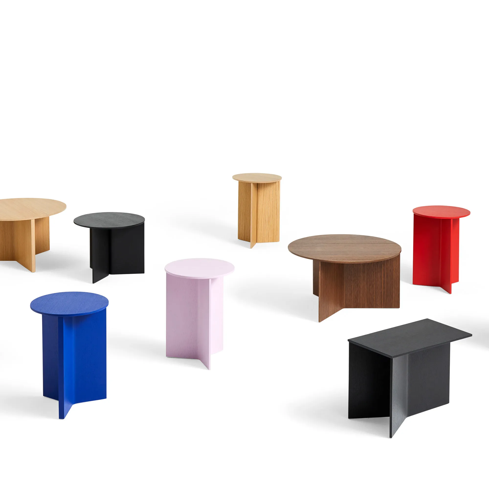 Slit Coffee Table Round High - 13