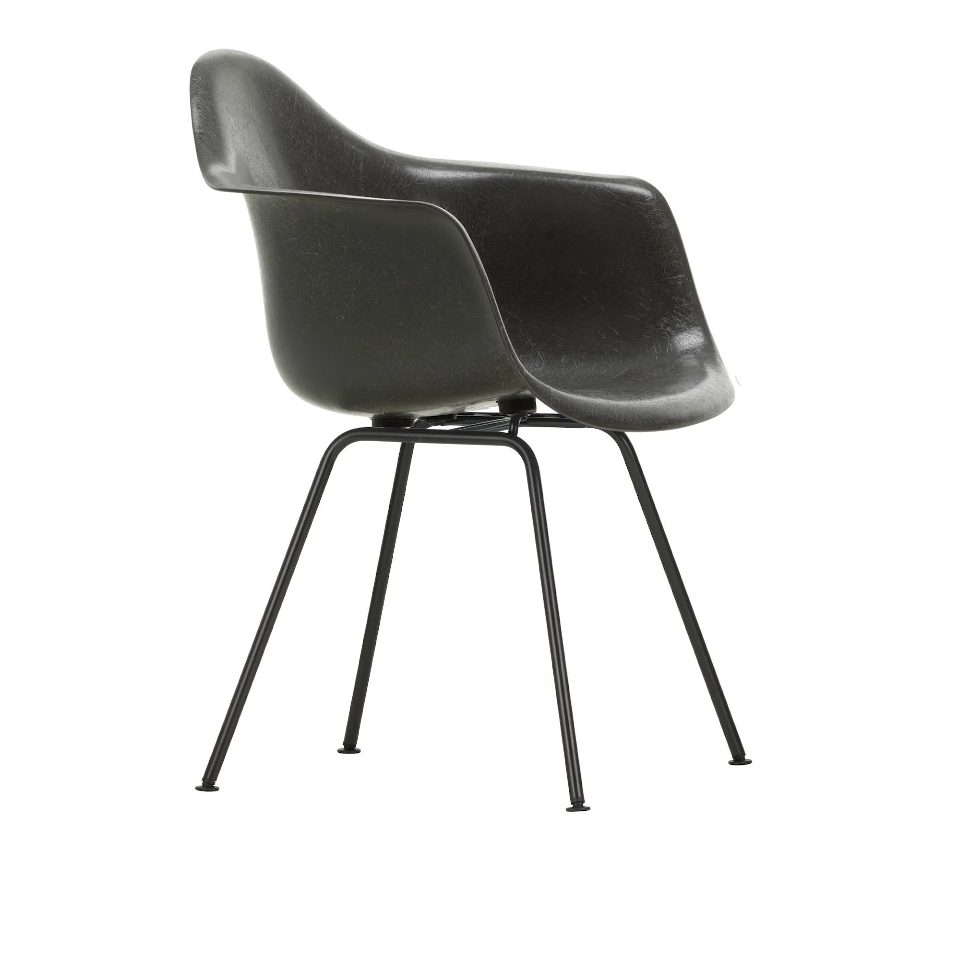 Eames Fiberglass Armchair DAX stelstol Basic Dark - Vitra - Charles & Ray Eames - NO GA