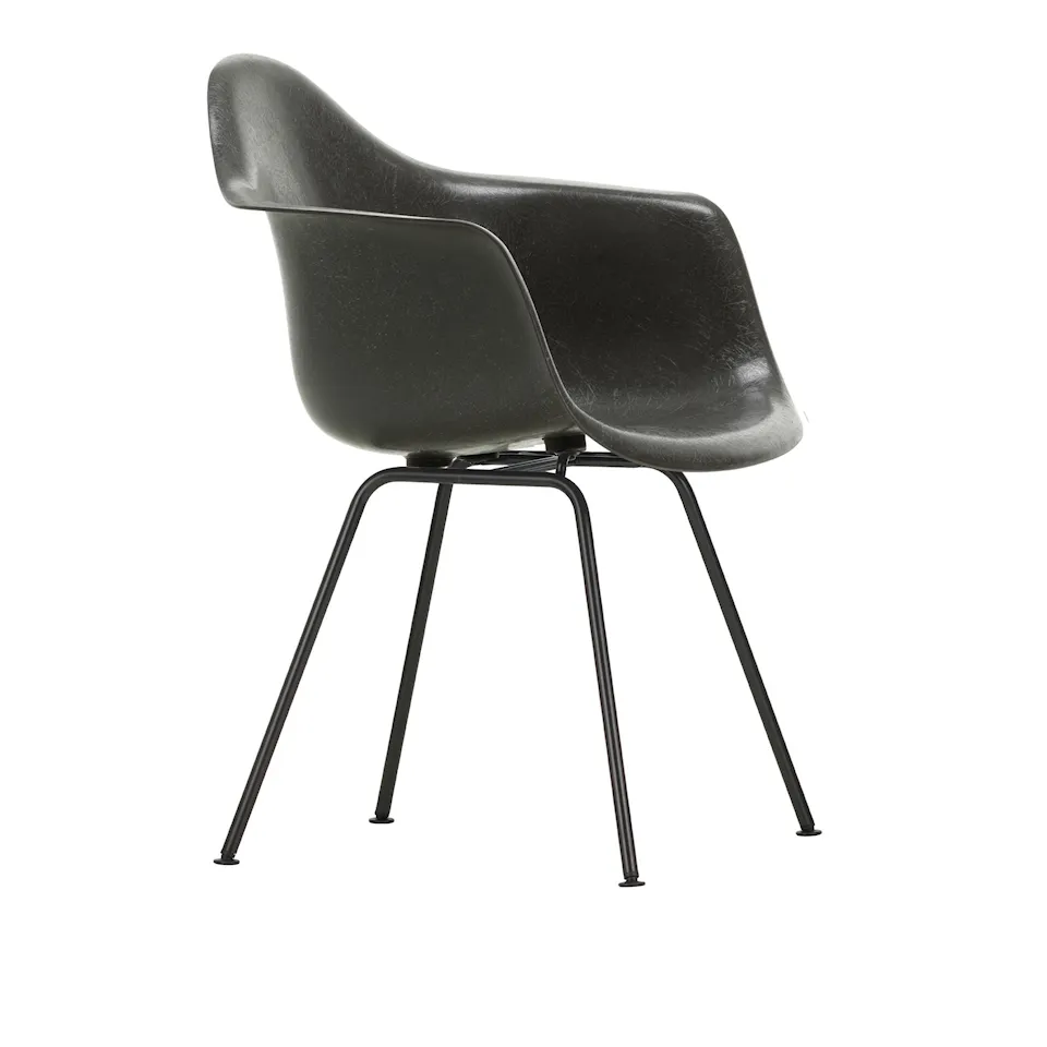 Eames Fiberglass Armchair DAX runkotuoli Basic Dark