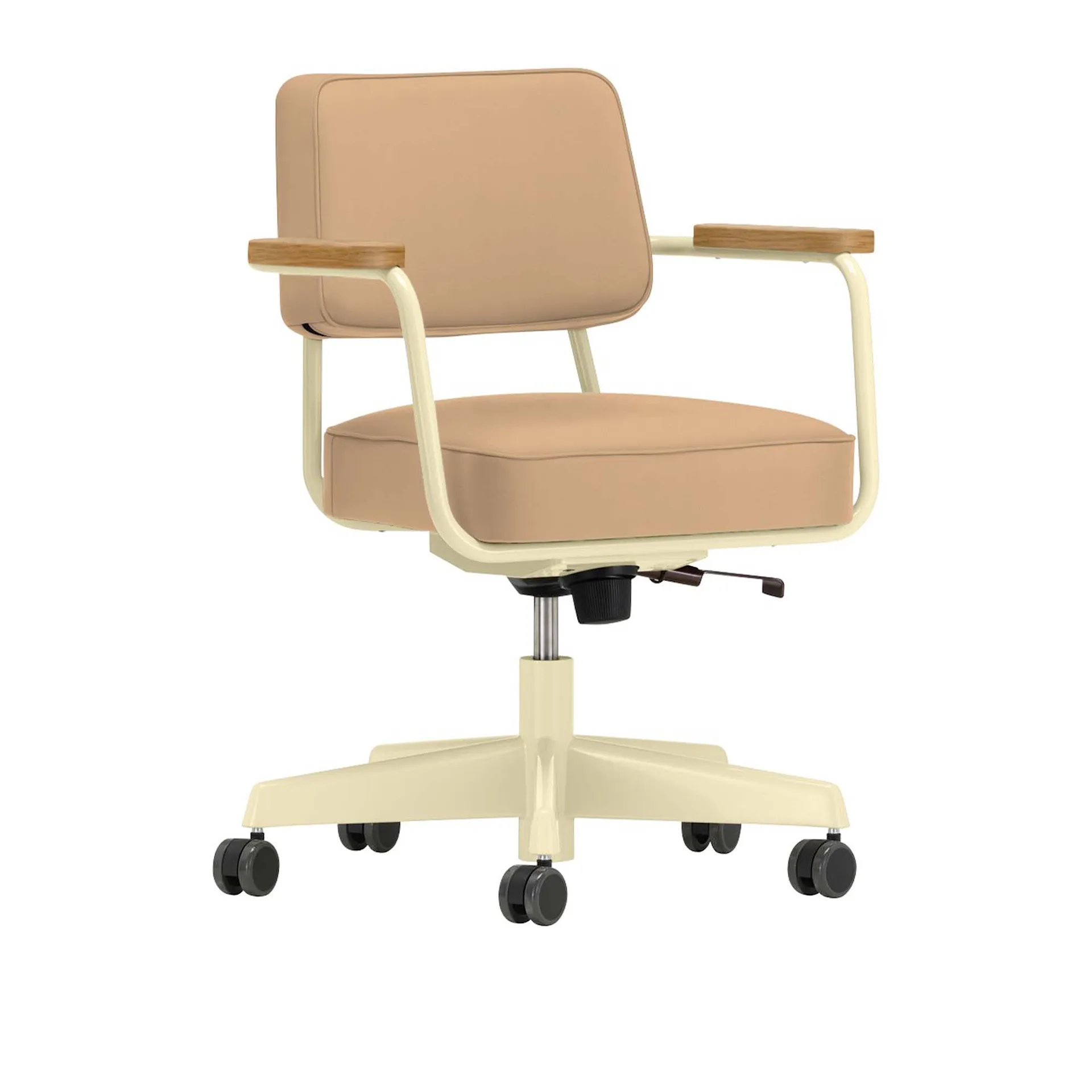 Fauteuil Direction Pivotant Desk Chair Ecru - Vitra - Jean Prouvé - NO GA