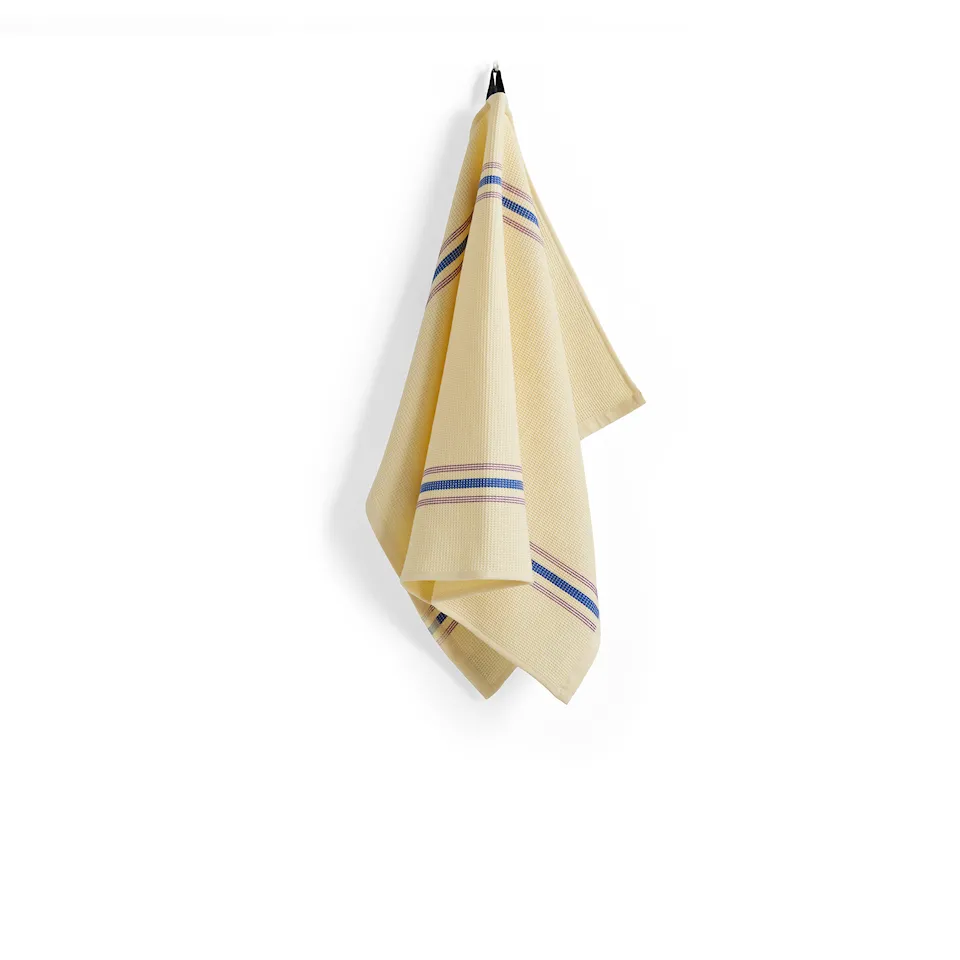 Canteen Tea Towel - Cream and blue