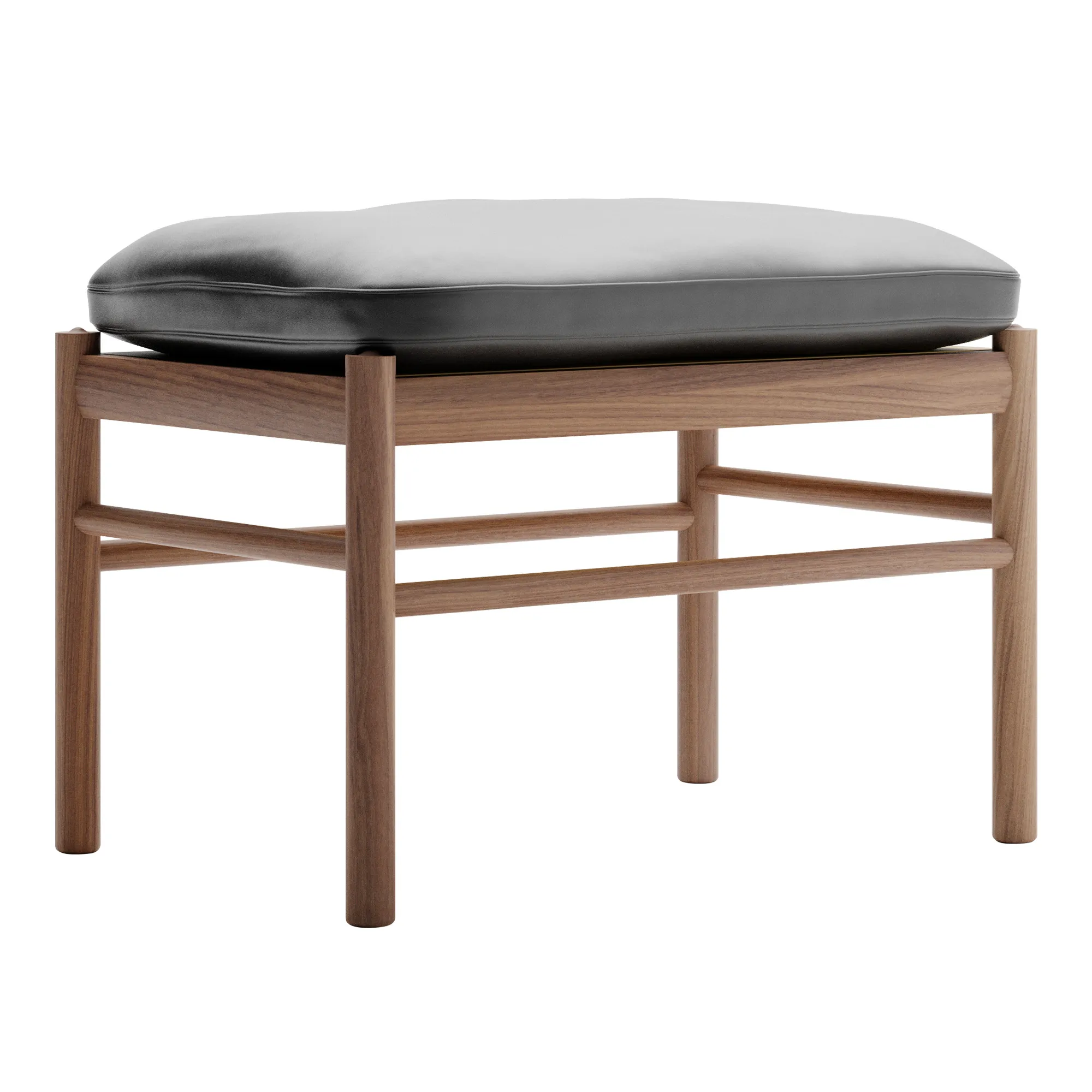 OW149F Colonial Footstool Walnut - 1