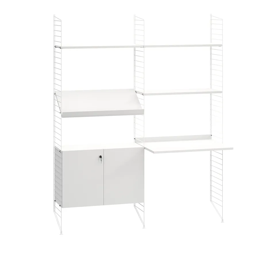 Kontor Hyllsystem I Vit / Vit