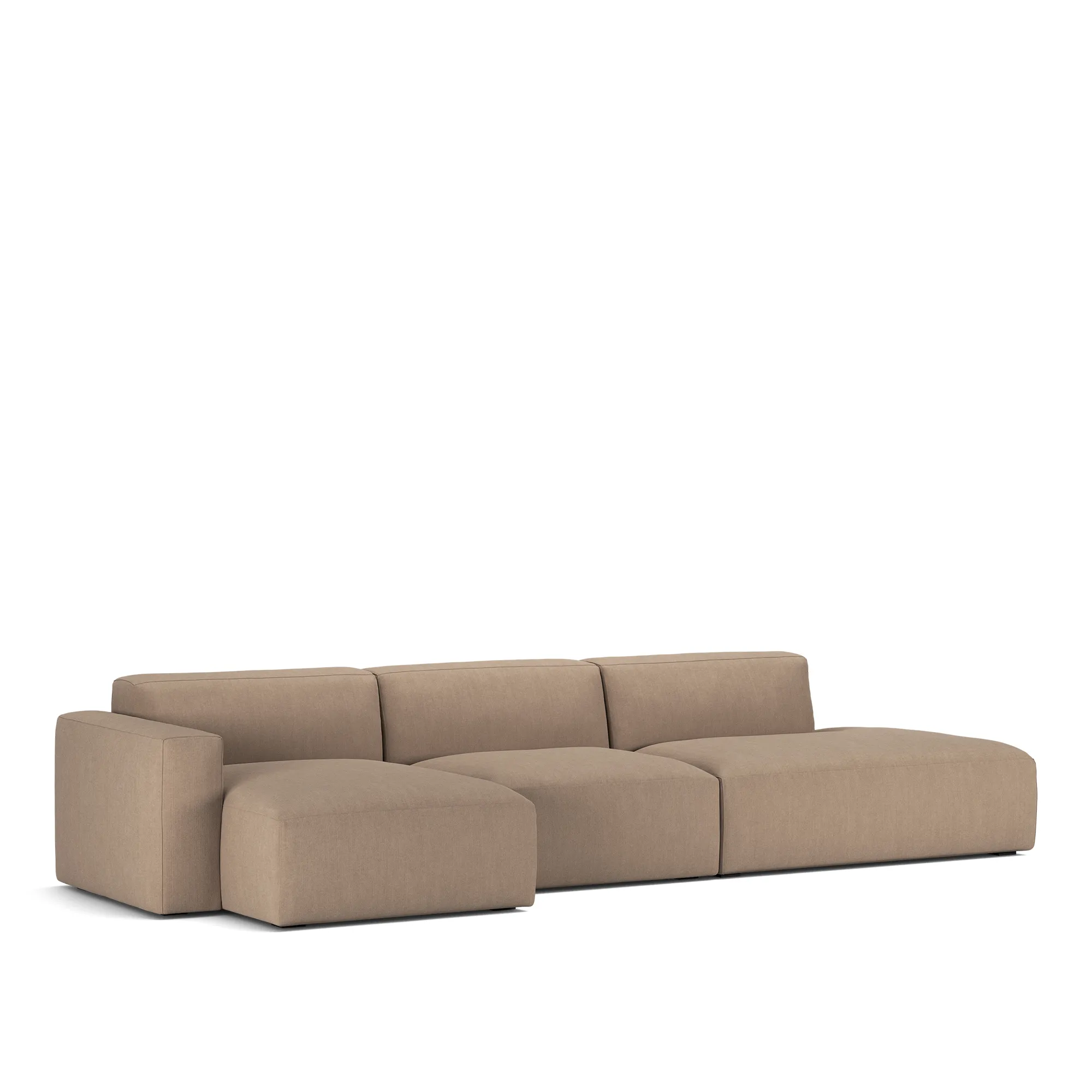 Brick 3-Seater Chaise Lounge Open End Right - 2