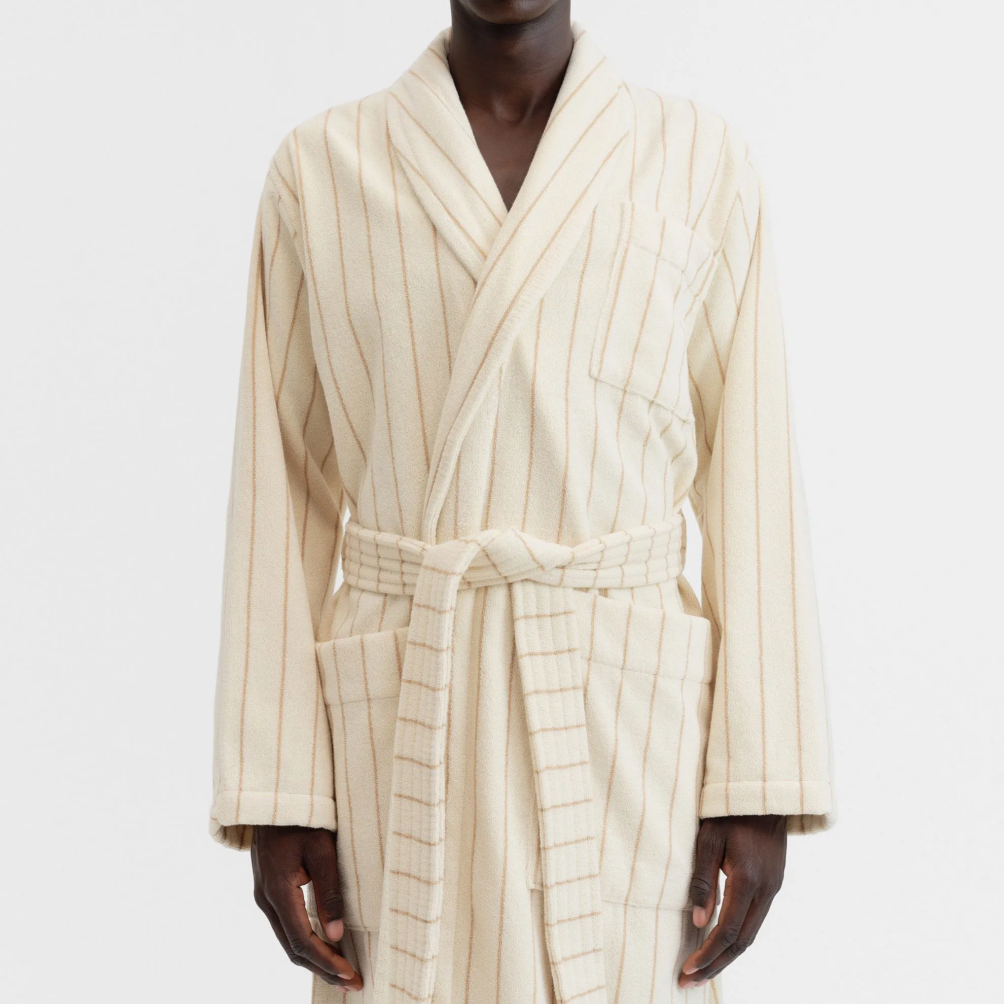 Classic Sienna Stripes badekåbe - 4