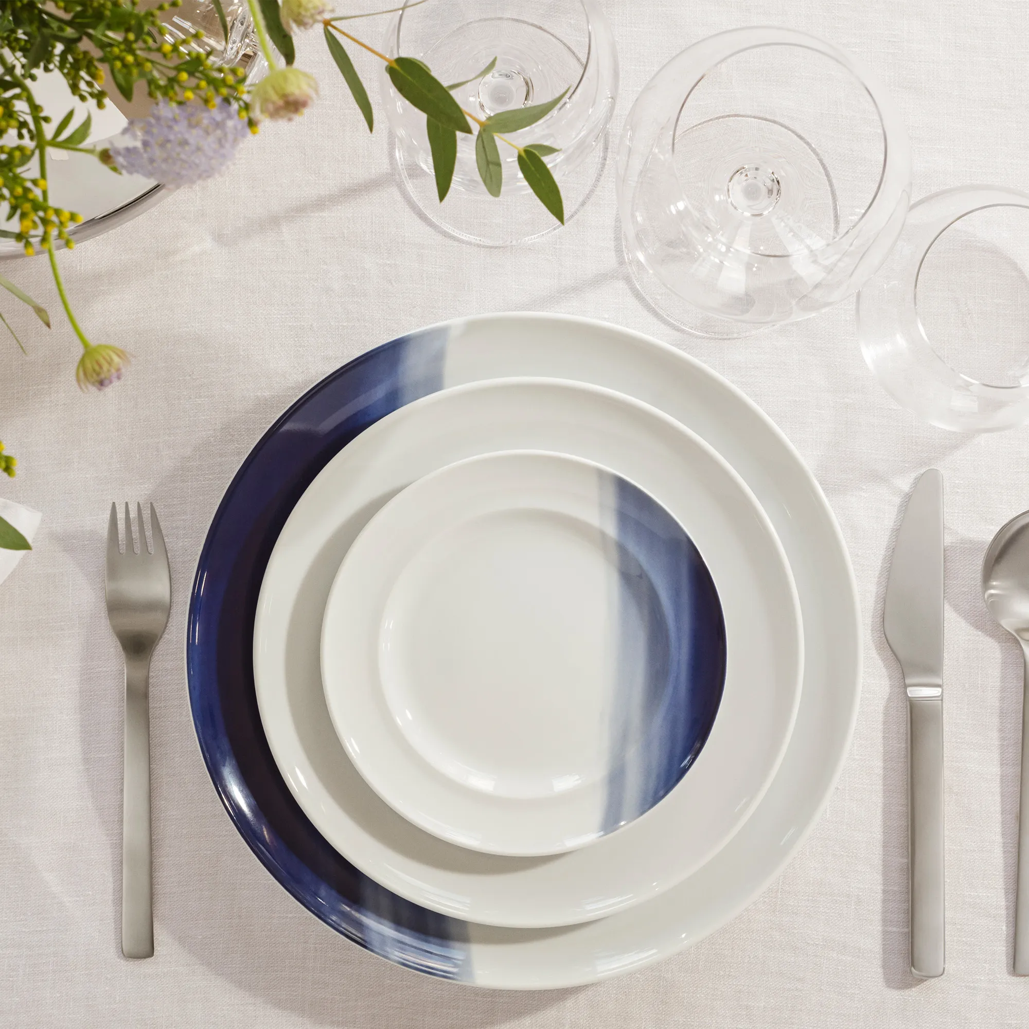 Henning Koppel lunch plate blue decor 22 cm - 3