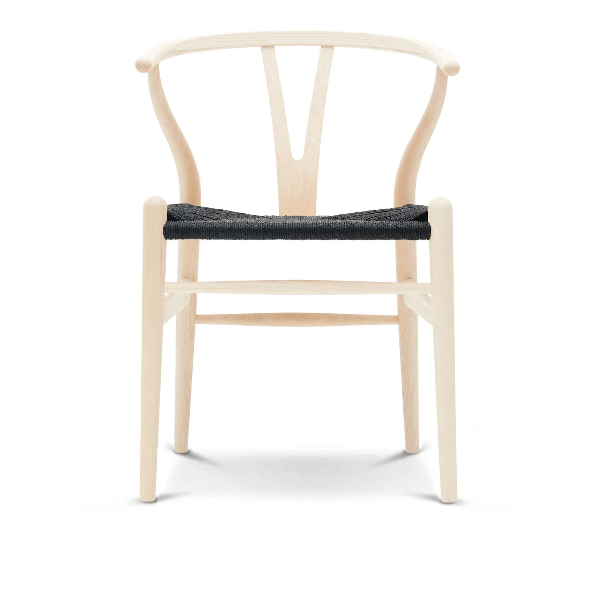 Buy CH24 Wishbone Chair Ash Black Cord from Carl Hansen NO GA