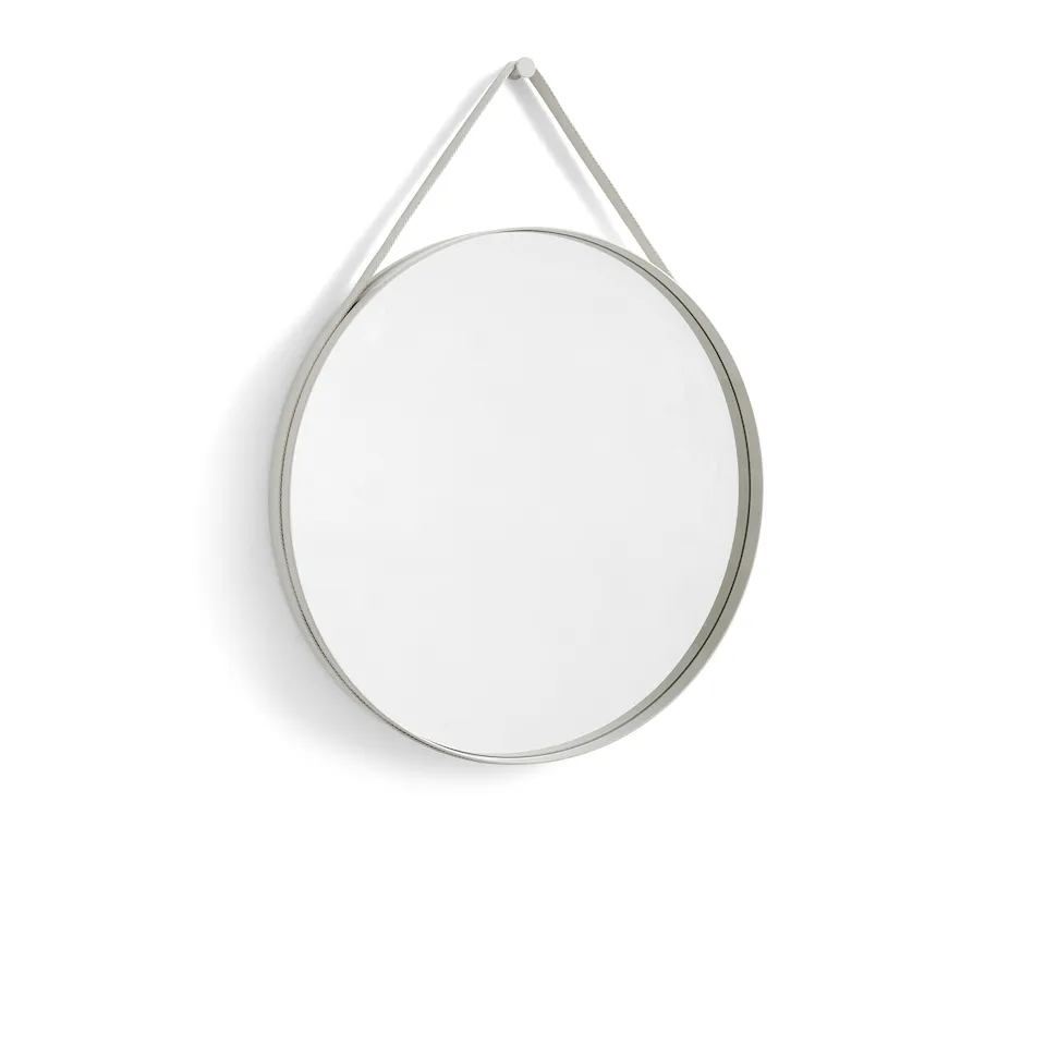 Strap Mirror No 2 Ø70 - Light Grey