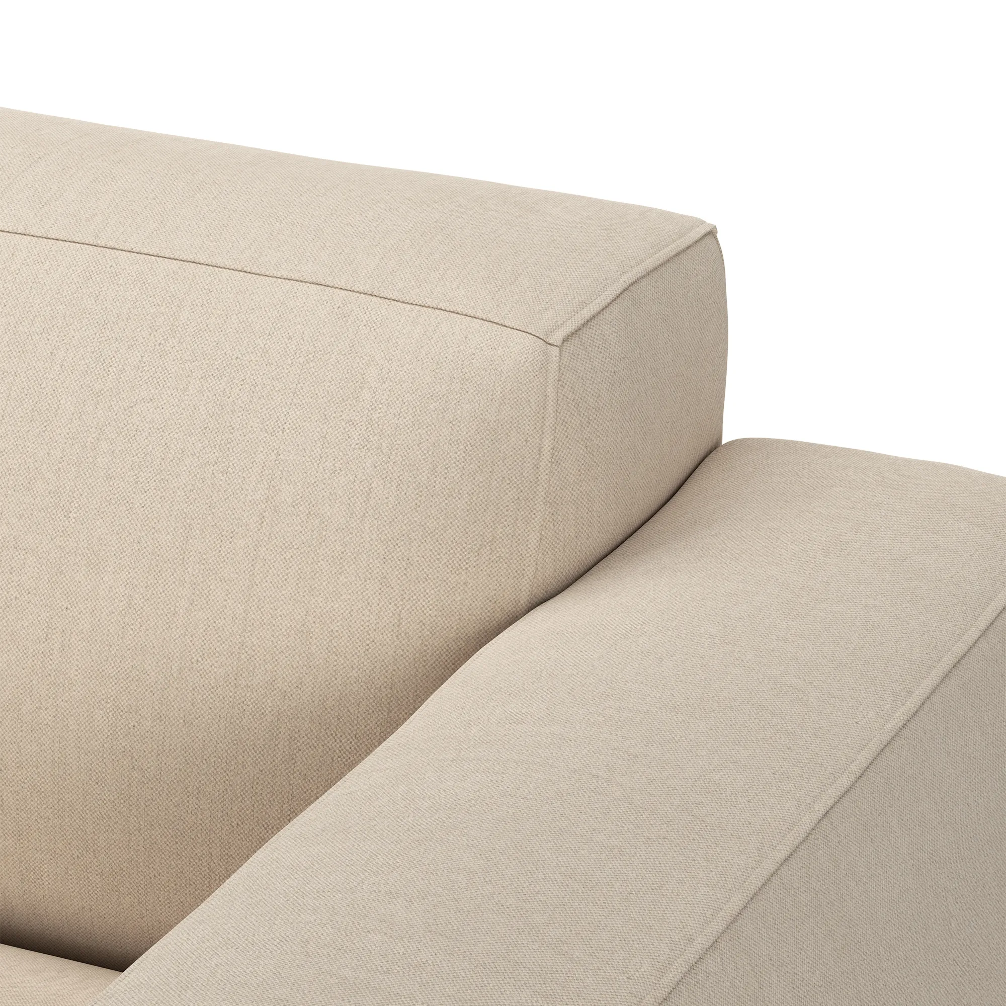 Brick 2-Seater Chaise Lounge Left - 3