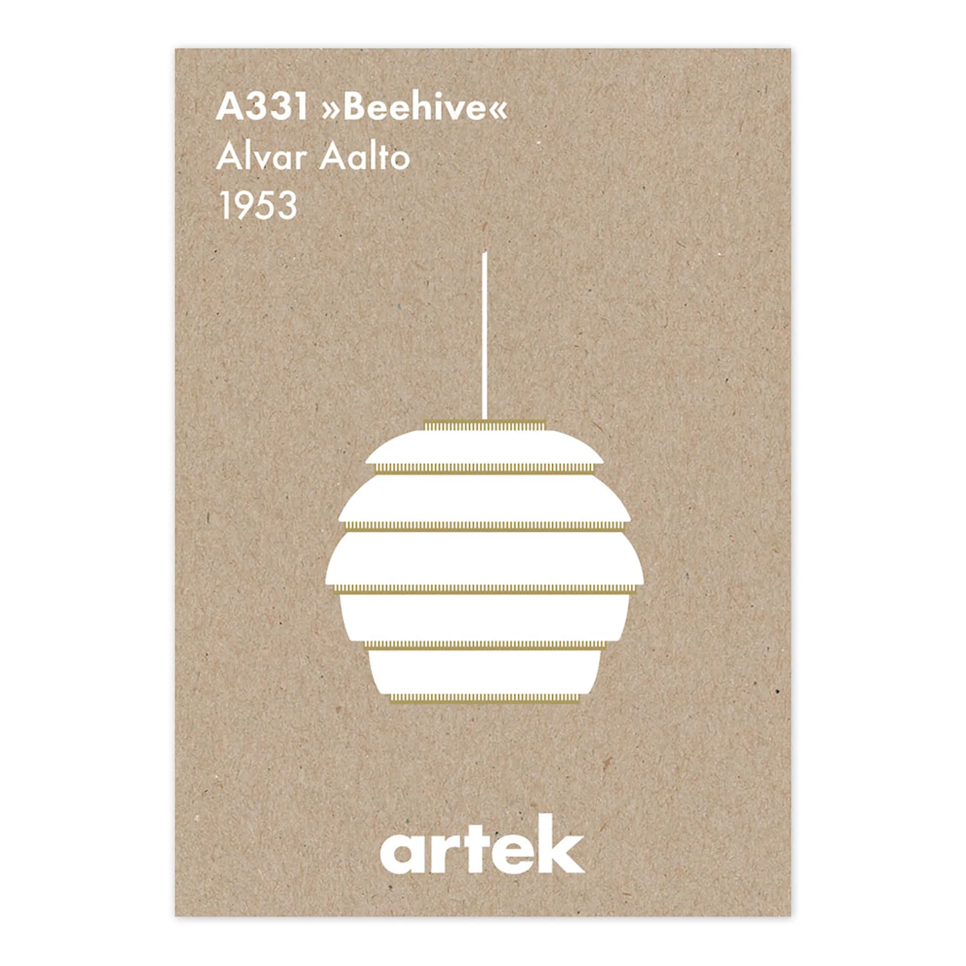 Icon Poster – Beehive Greige - Artek - NO GA