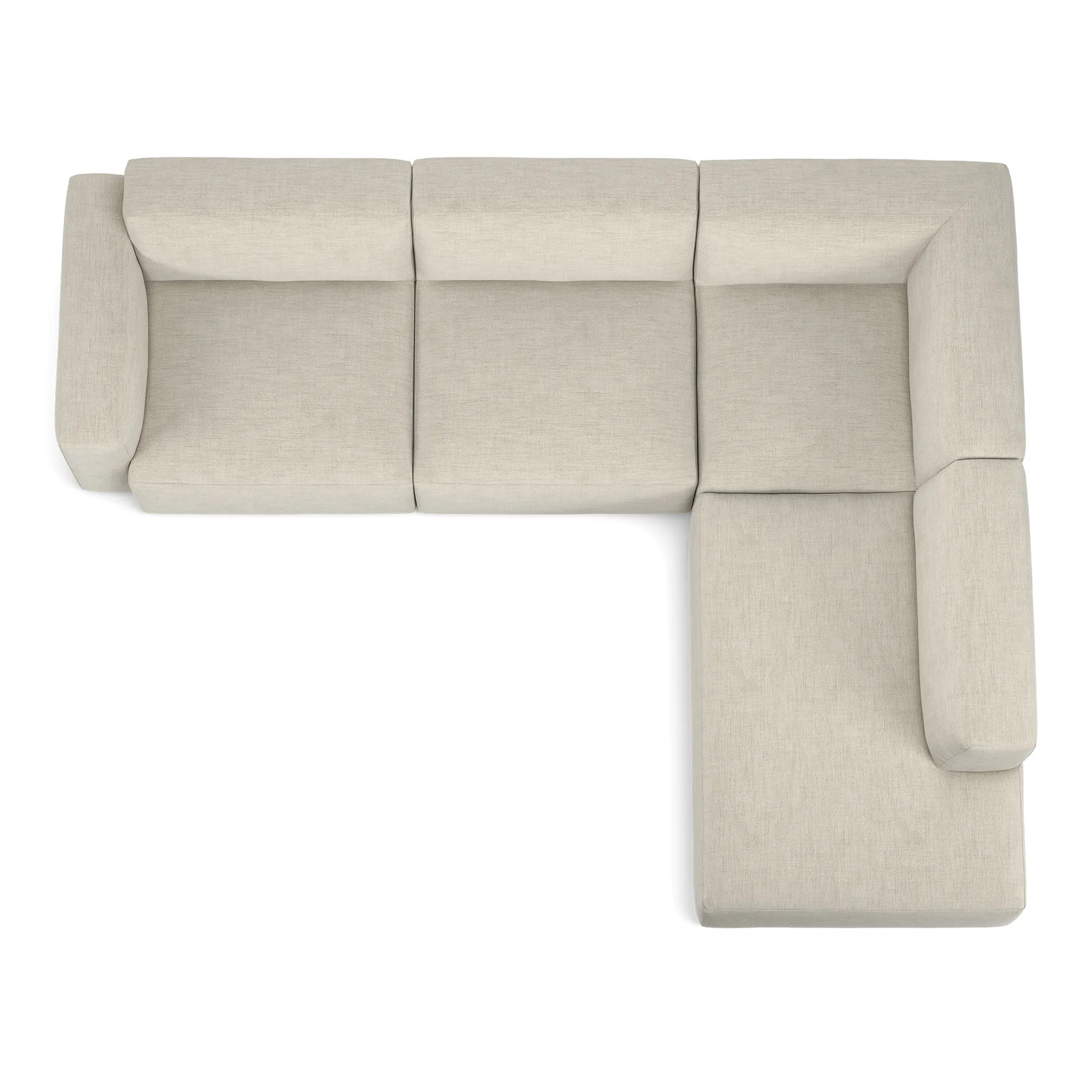 Brick 4-Seater Corner Open End Right - 8
