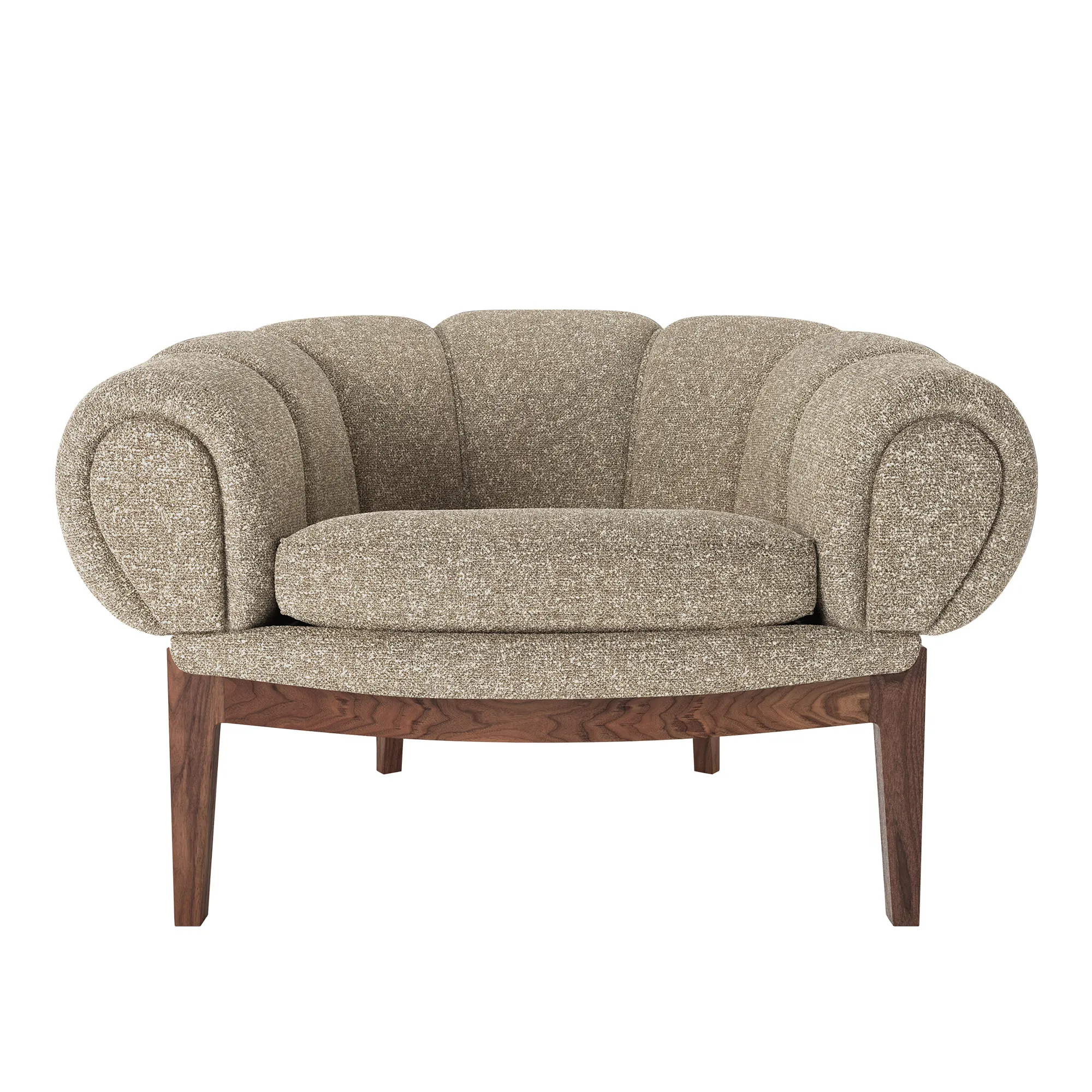 Croissant Lounge Chair Walnut - 1