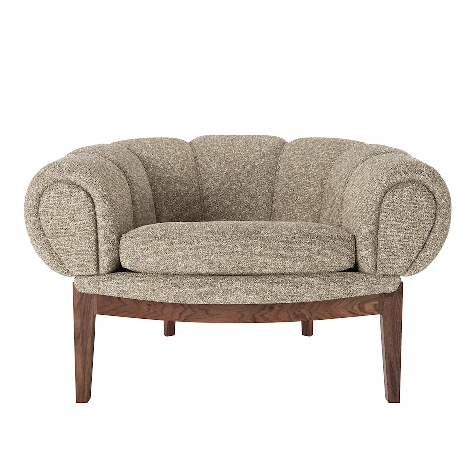 Croissant Lounge Chair Walnut